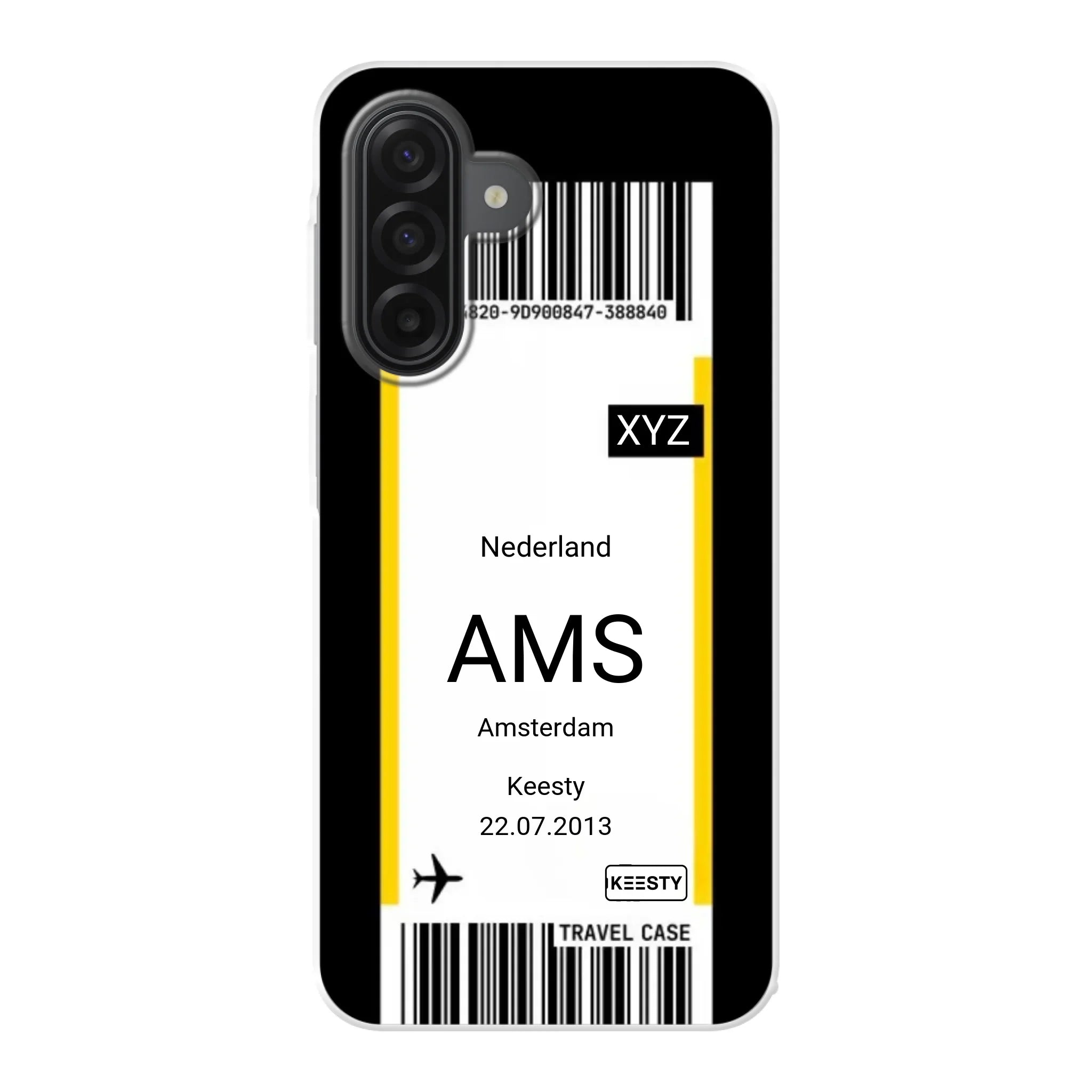 Eigen hoesje maken - Vliegticket - Soft hoesje