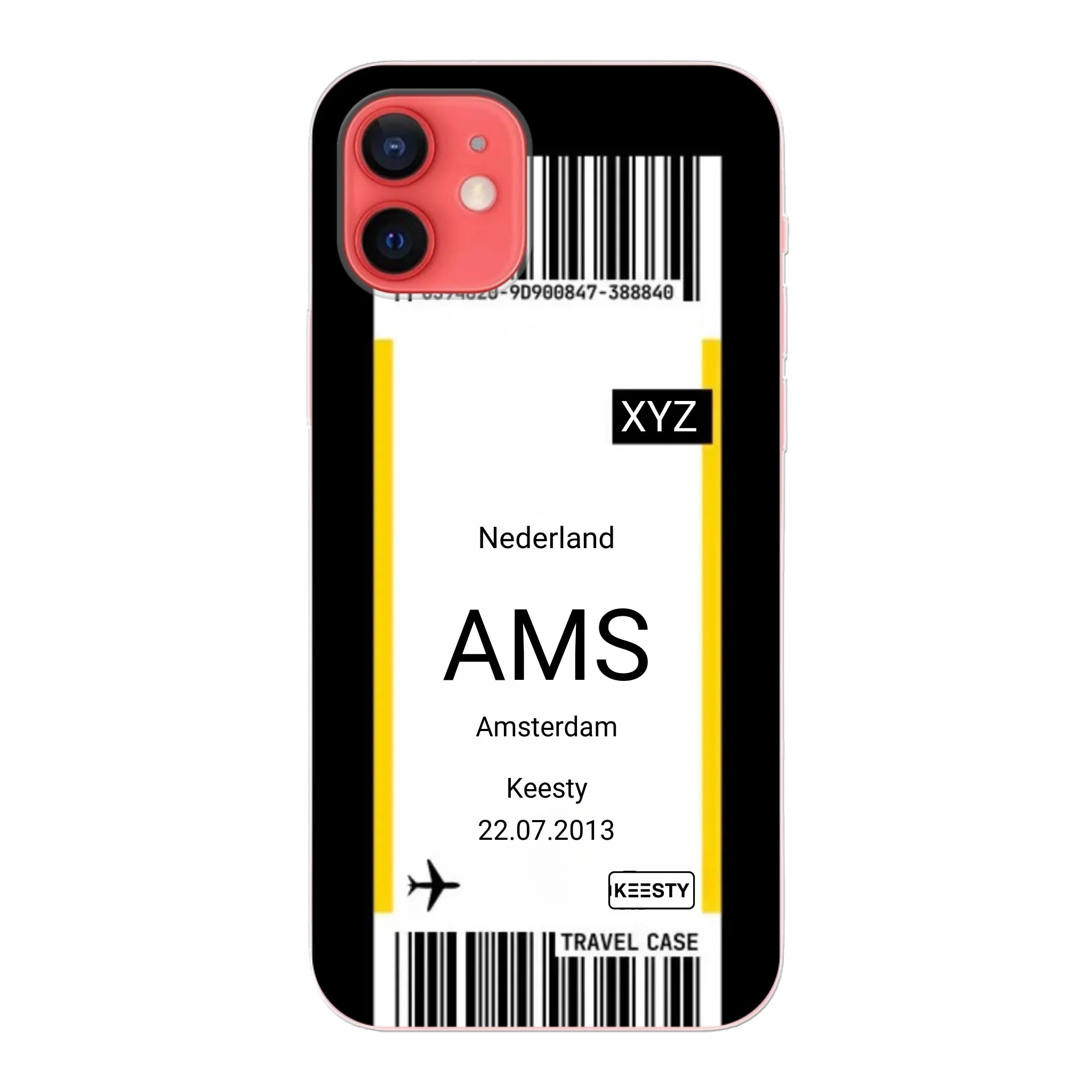 Eigen hoesje maken - Vliegticket - Soft hoesje