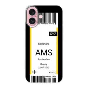 Eigen hoesje maken - Vliegticket - Soft hoesje