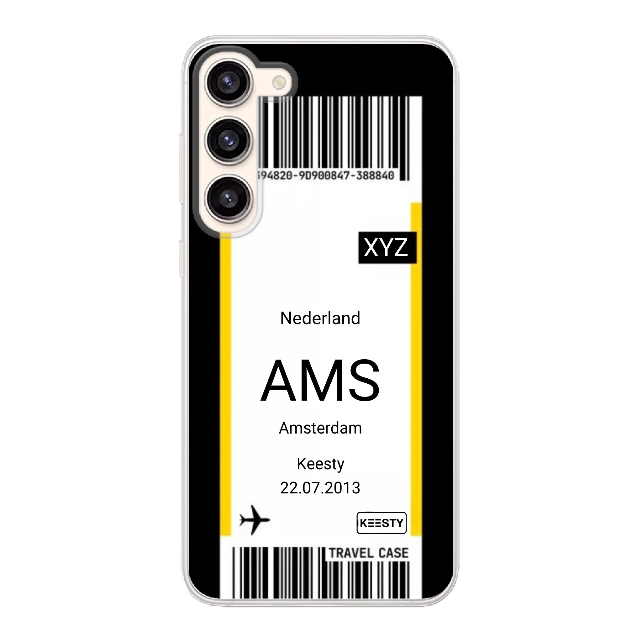 Eigen hoesje maken - Vliegticket - Soft hoesje