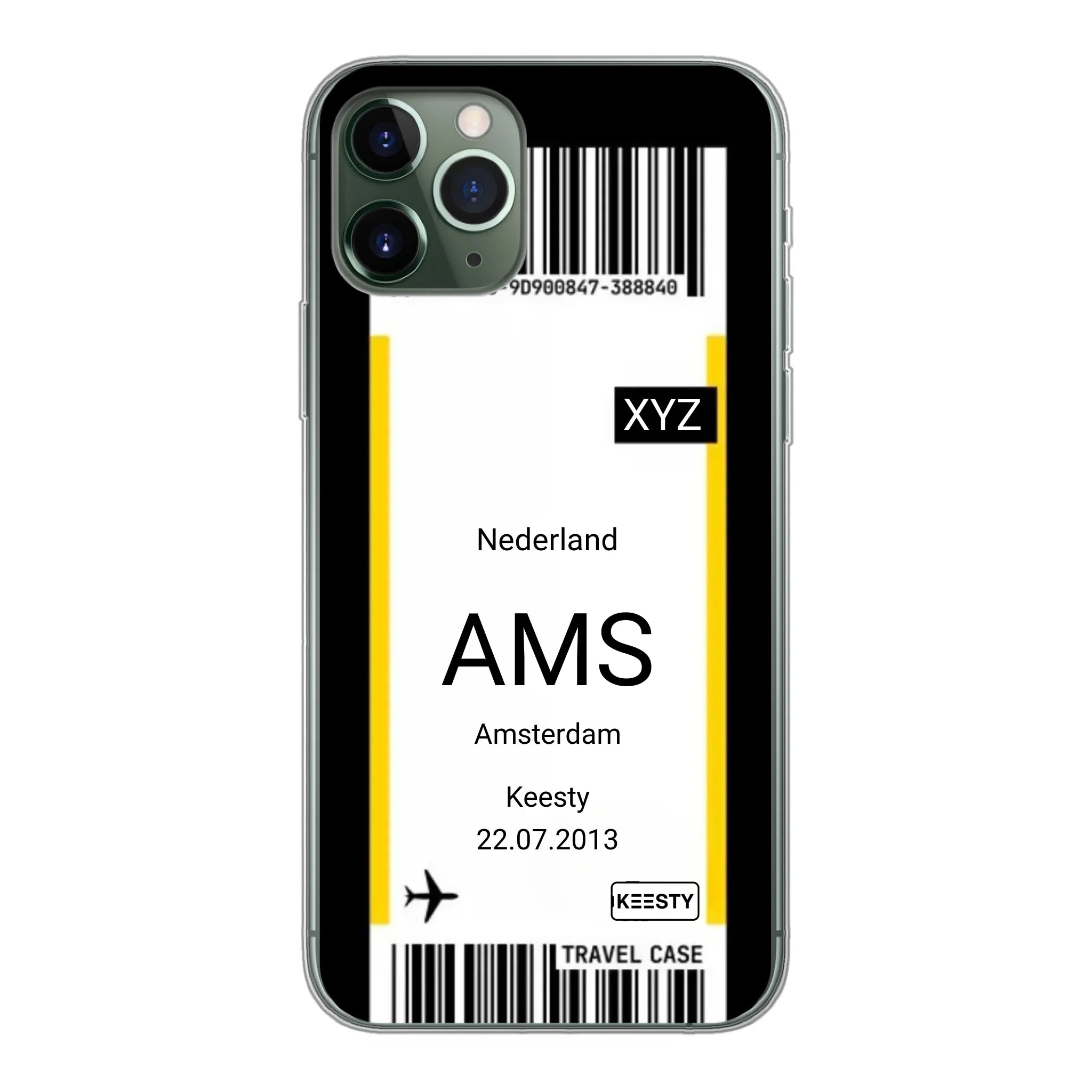 Eigen hoesje maken - Vliegticket - Soft hoesje