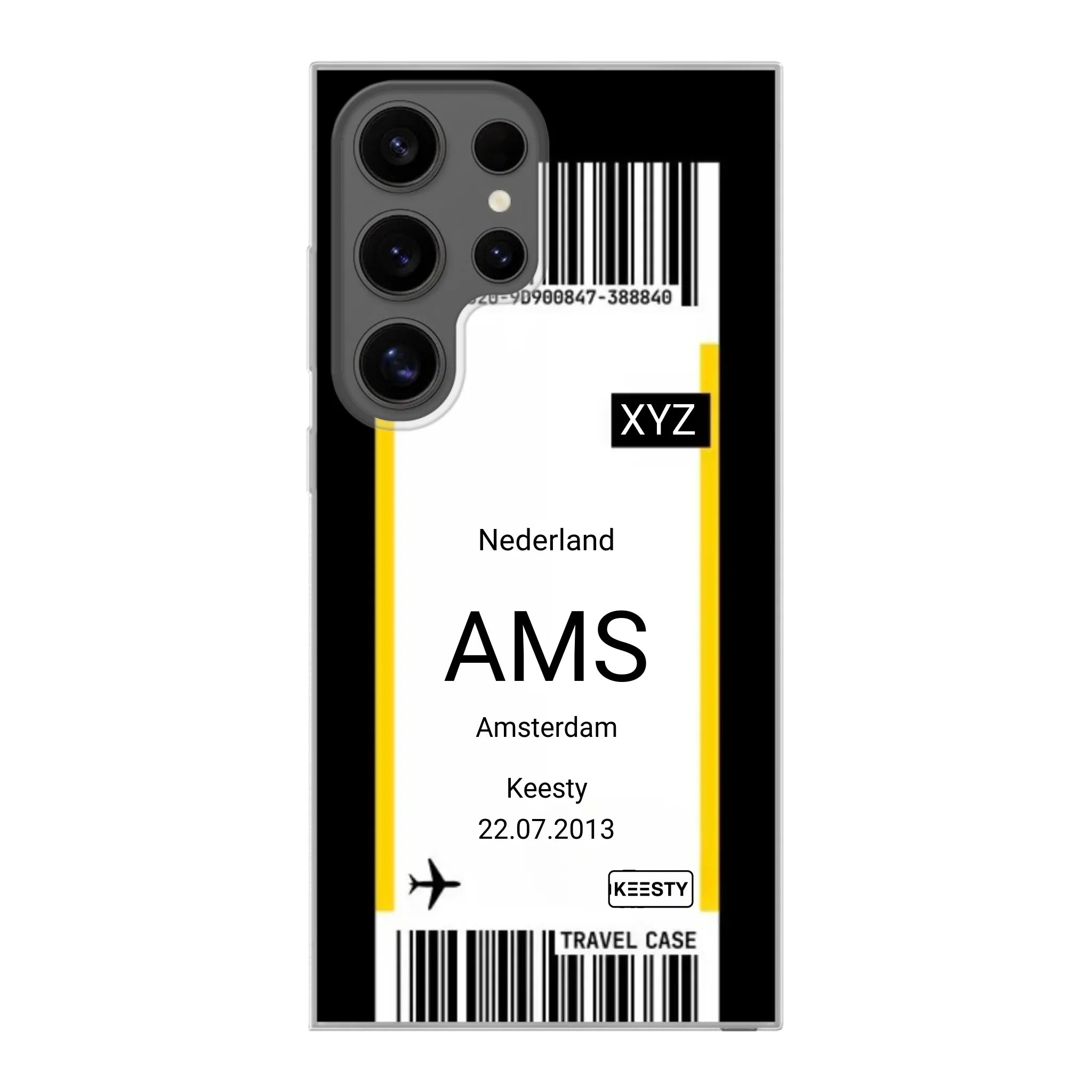 Eigen hoesje maken - Vliegticket - Soft hoesje