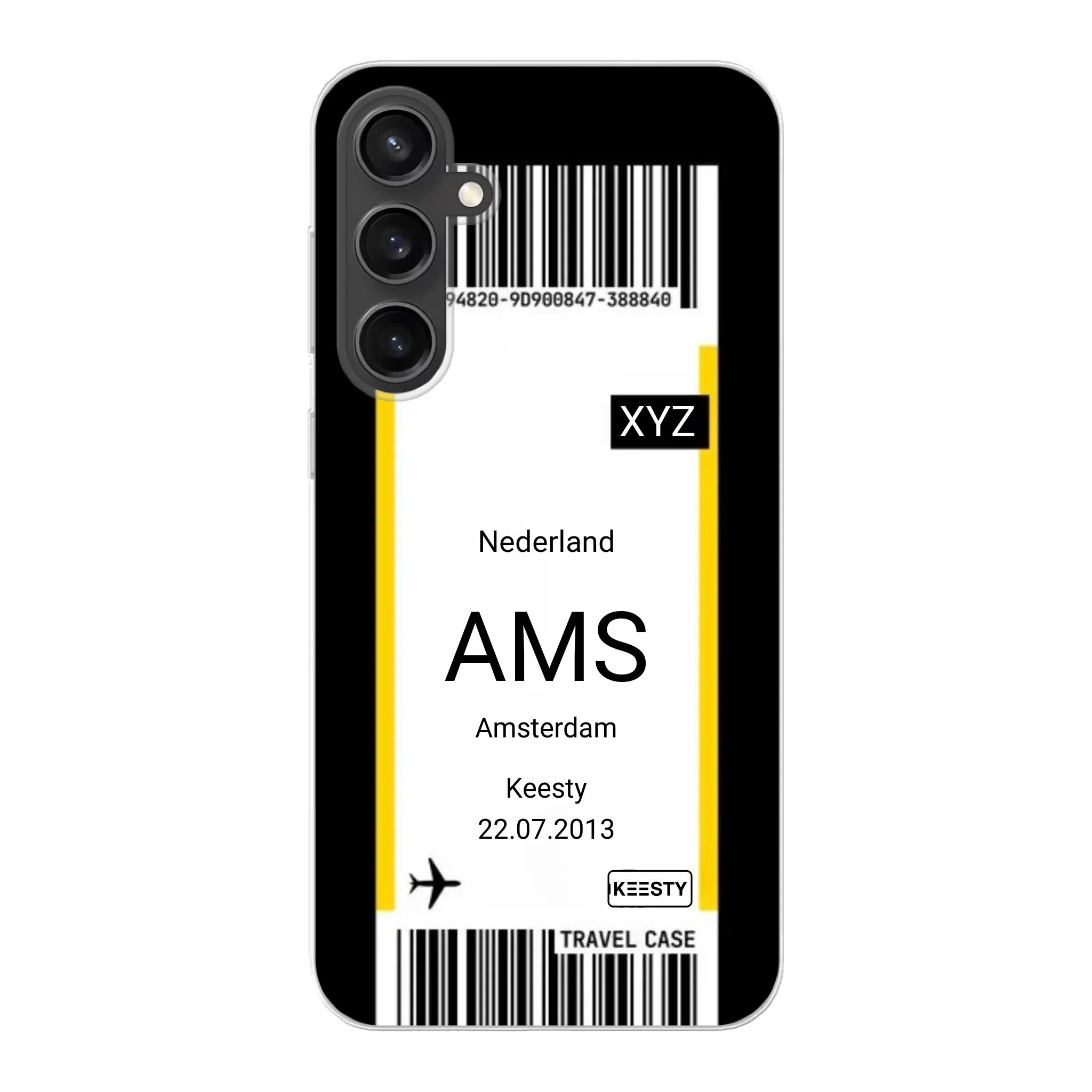 Eigen hoesje maken - Vliegticket - Soft hoesje