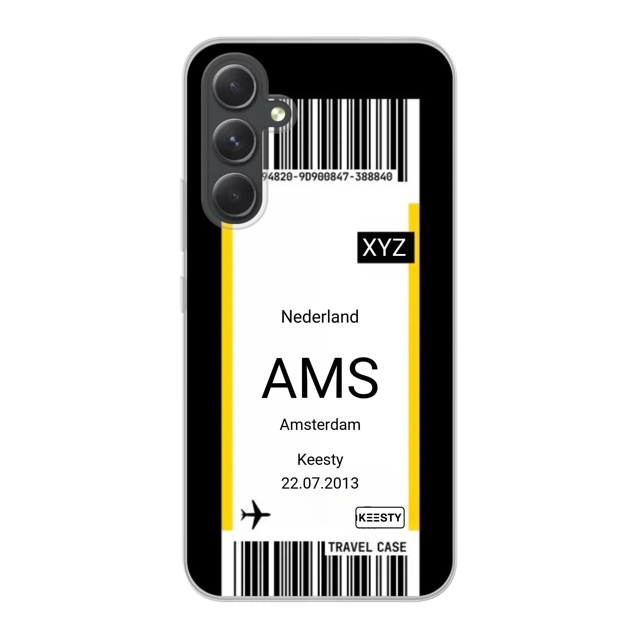 Eigen hoesje maken - Vliegticket - Soft hoesje