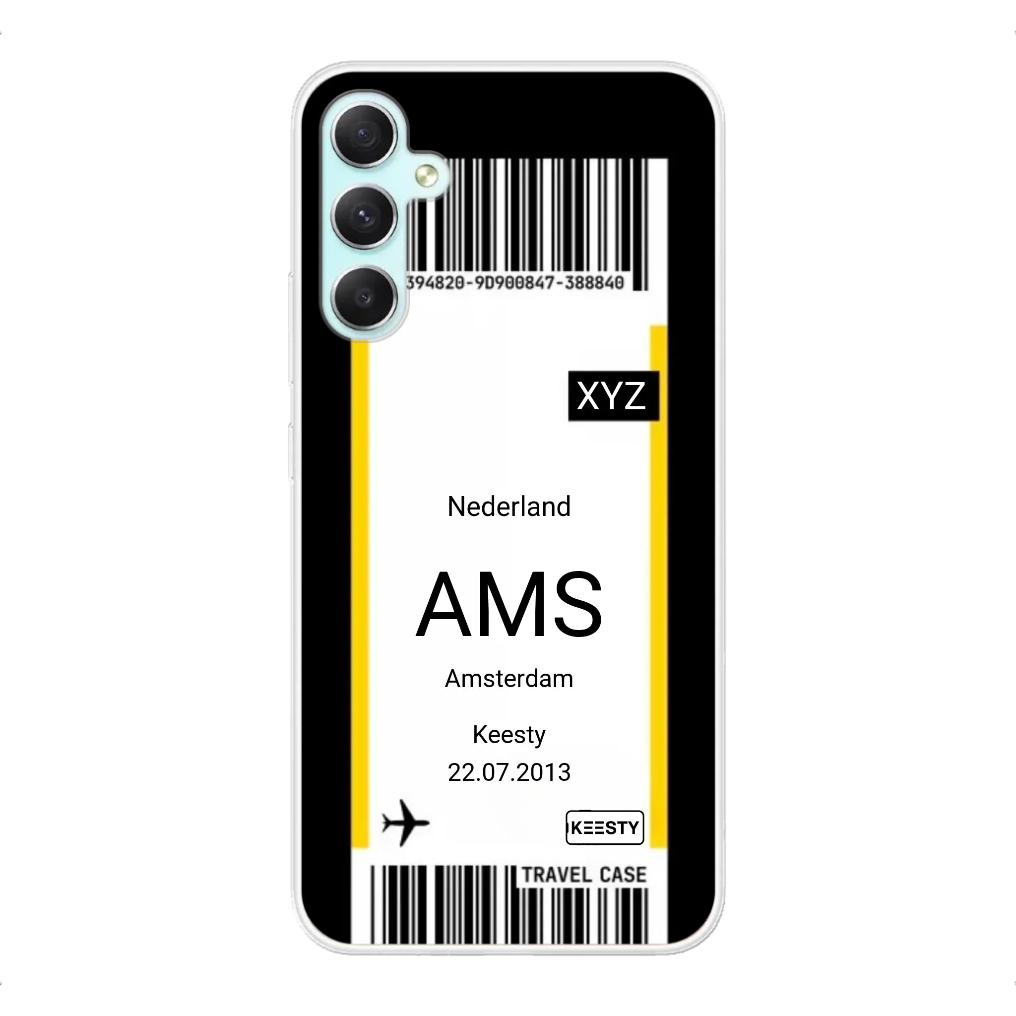 Eigen hoesje maken - Vliegticket - Soft hoesje