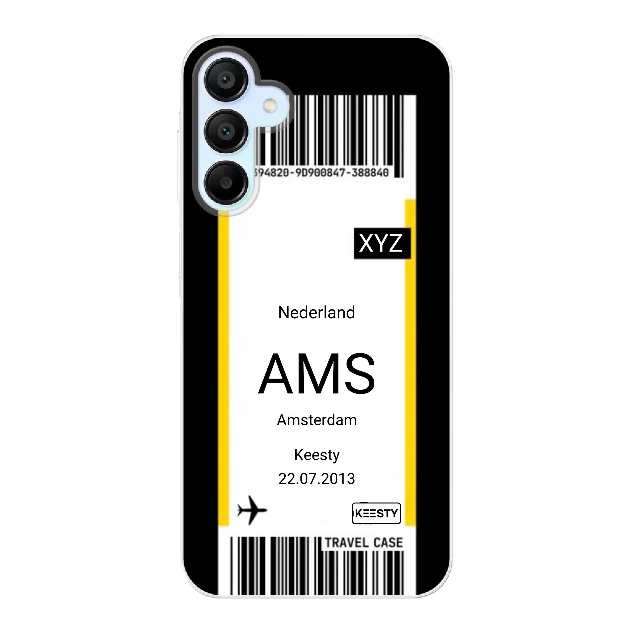 Eigen hoesje maken - Vliegticket - Soft hoesje