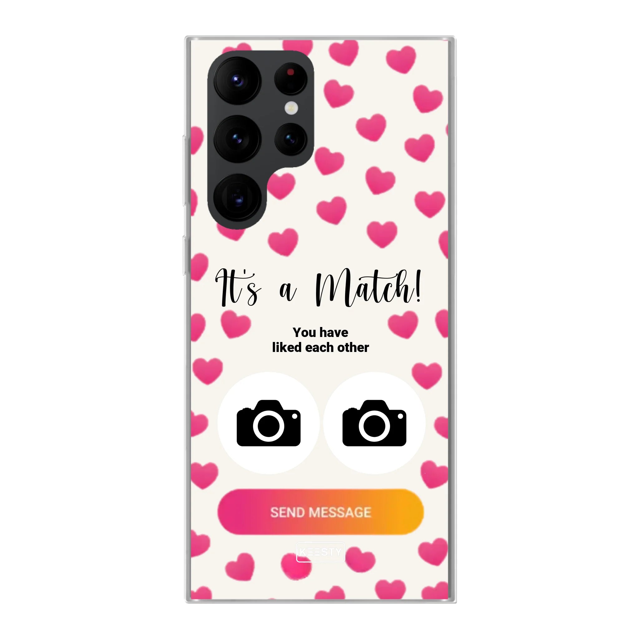 Telefoonhoesje Met Foto - It's a match - Soft hoesje