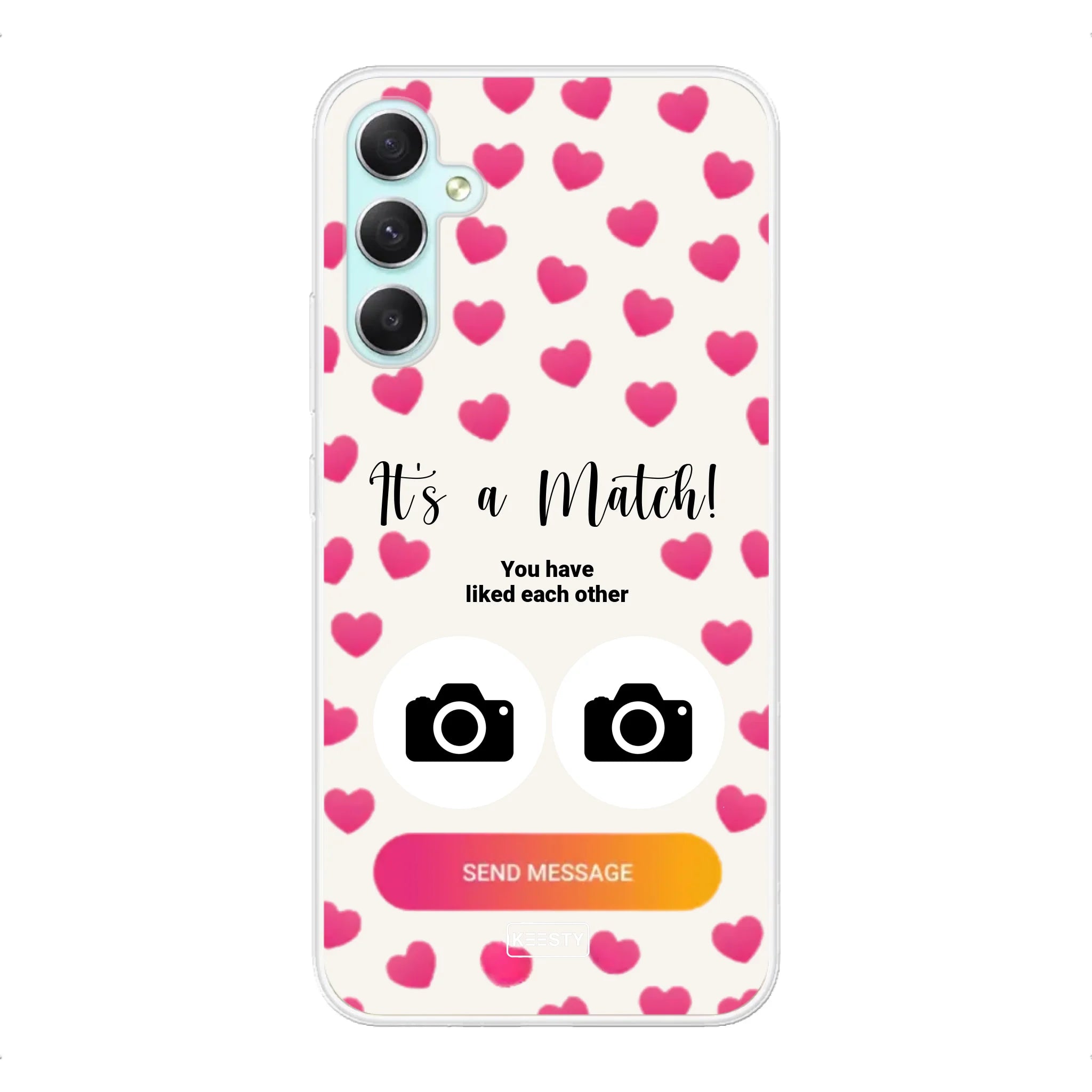 Telefoonhoesje Met Foto - It's a match - Soft hoesje