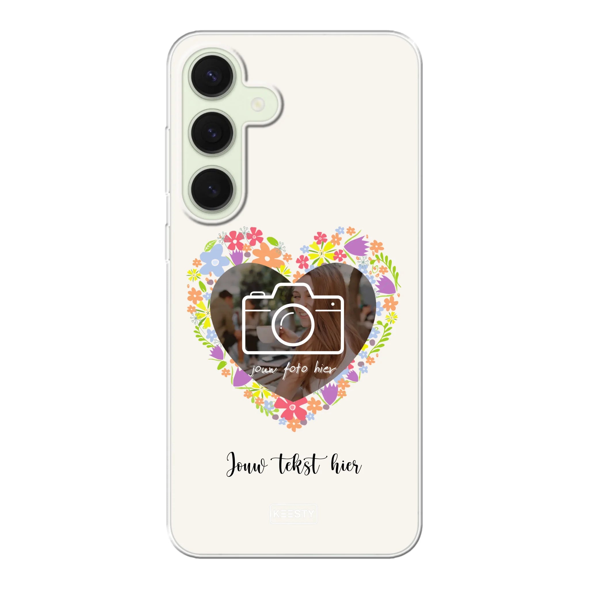 Telefoonhoesje Met Foto - Floral - Soft hoesje