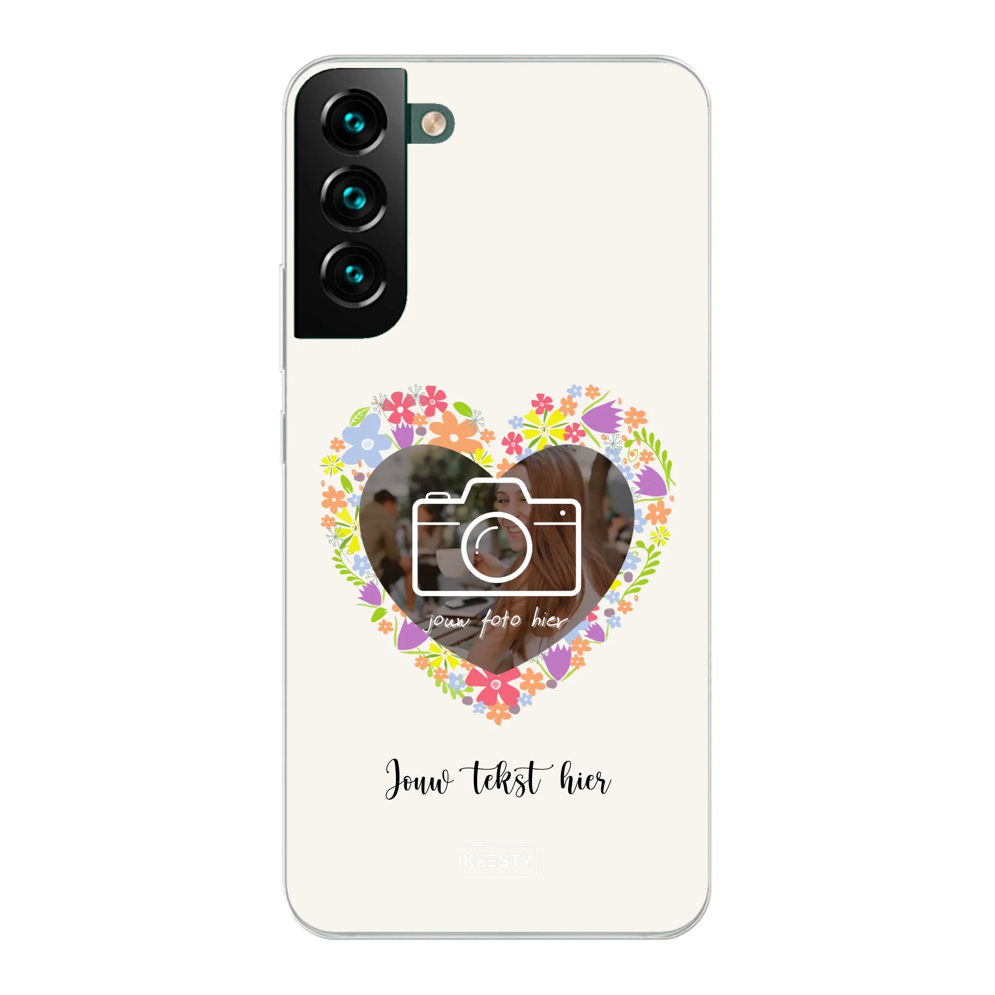 Telefoonhoesje Met Foto - Floral - Soft hoesje