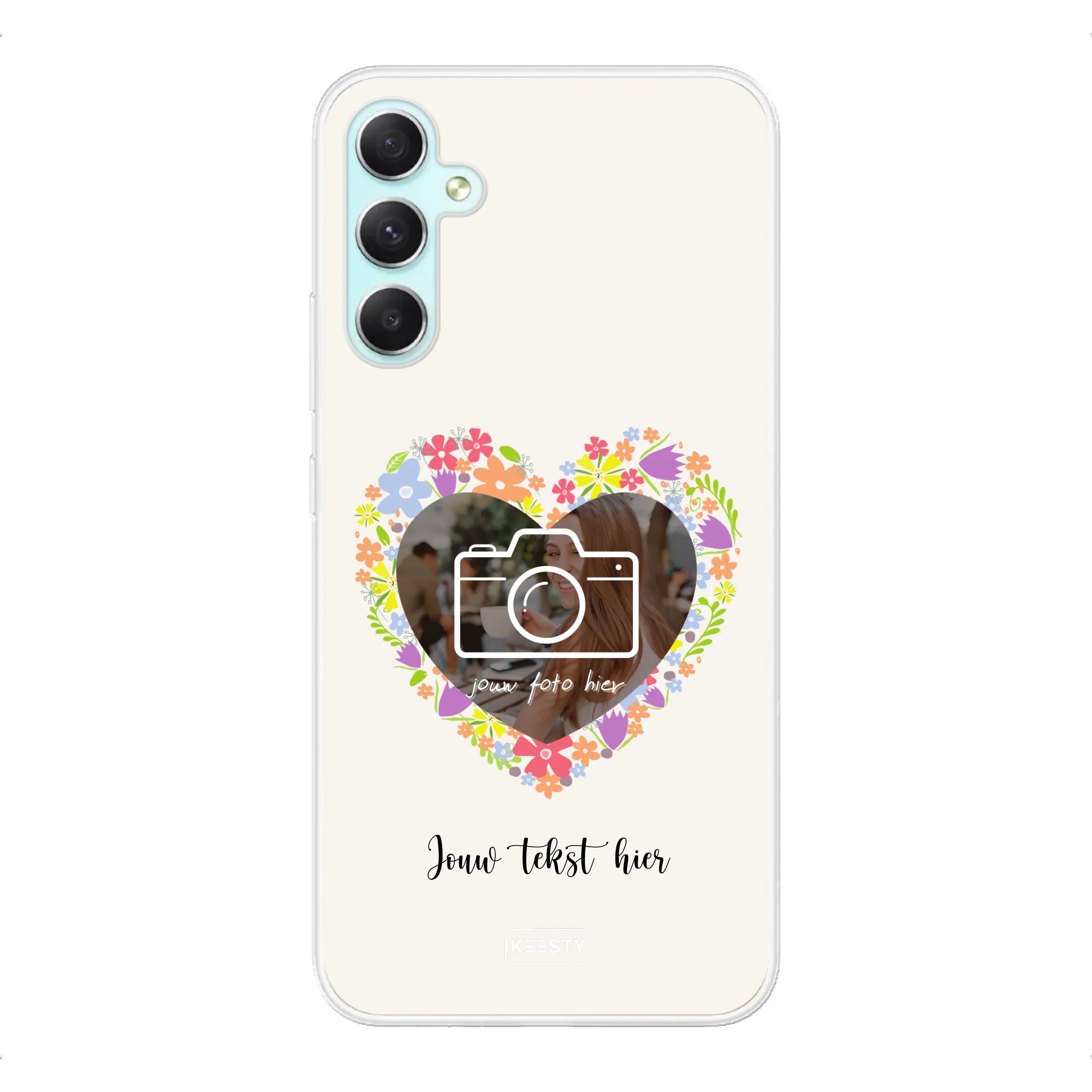 Telefoonhoesje Met Foto - Floral - Soft hoesje