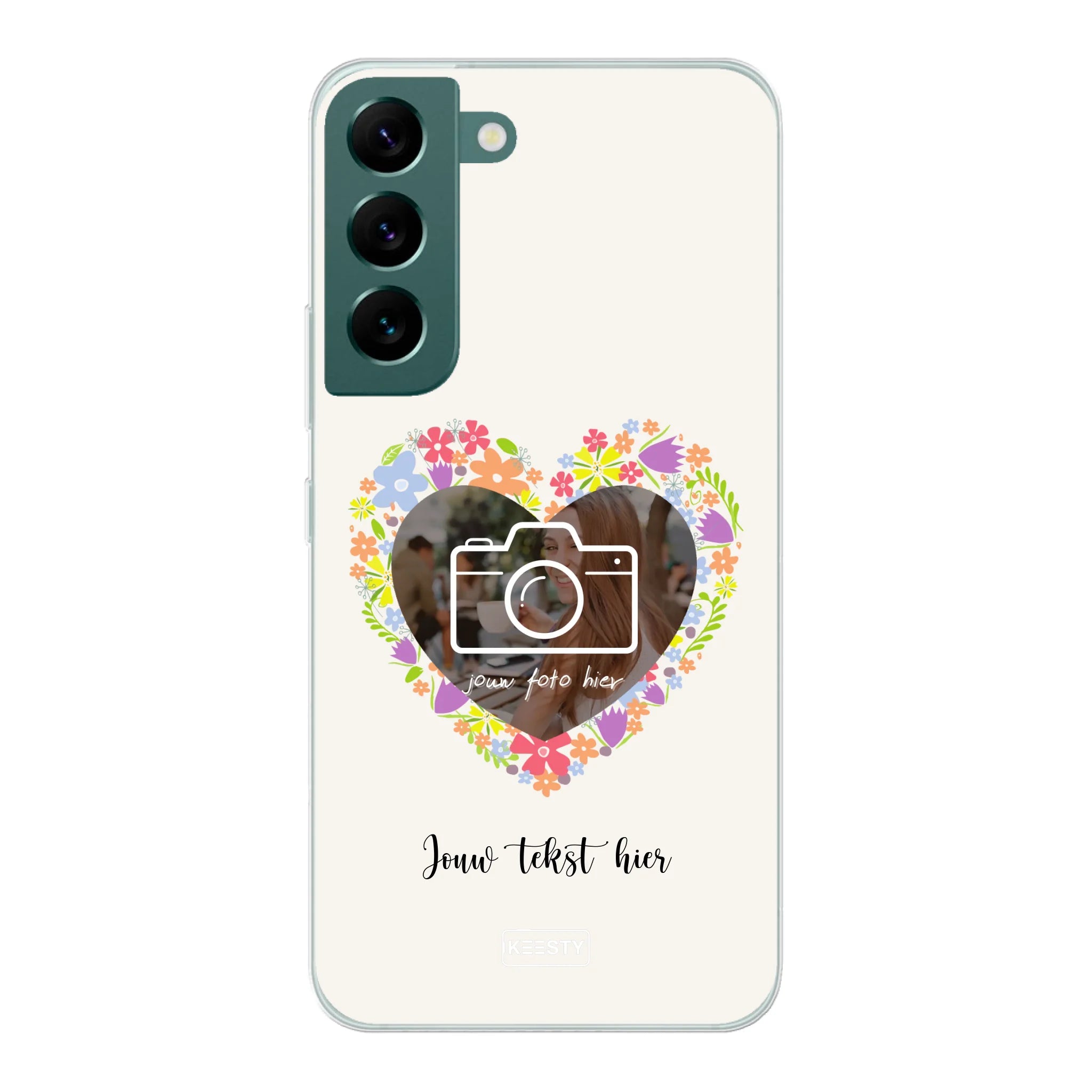 Telefoonhoesje Met Foto - Floral - Soft hoesje