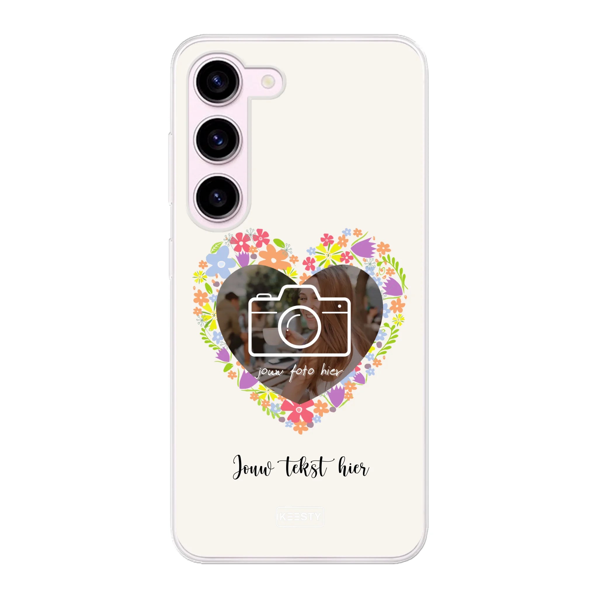 Telefoonhoesje Met Foto - Floral - Soft hoesje