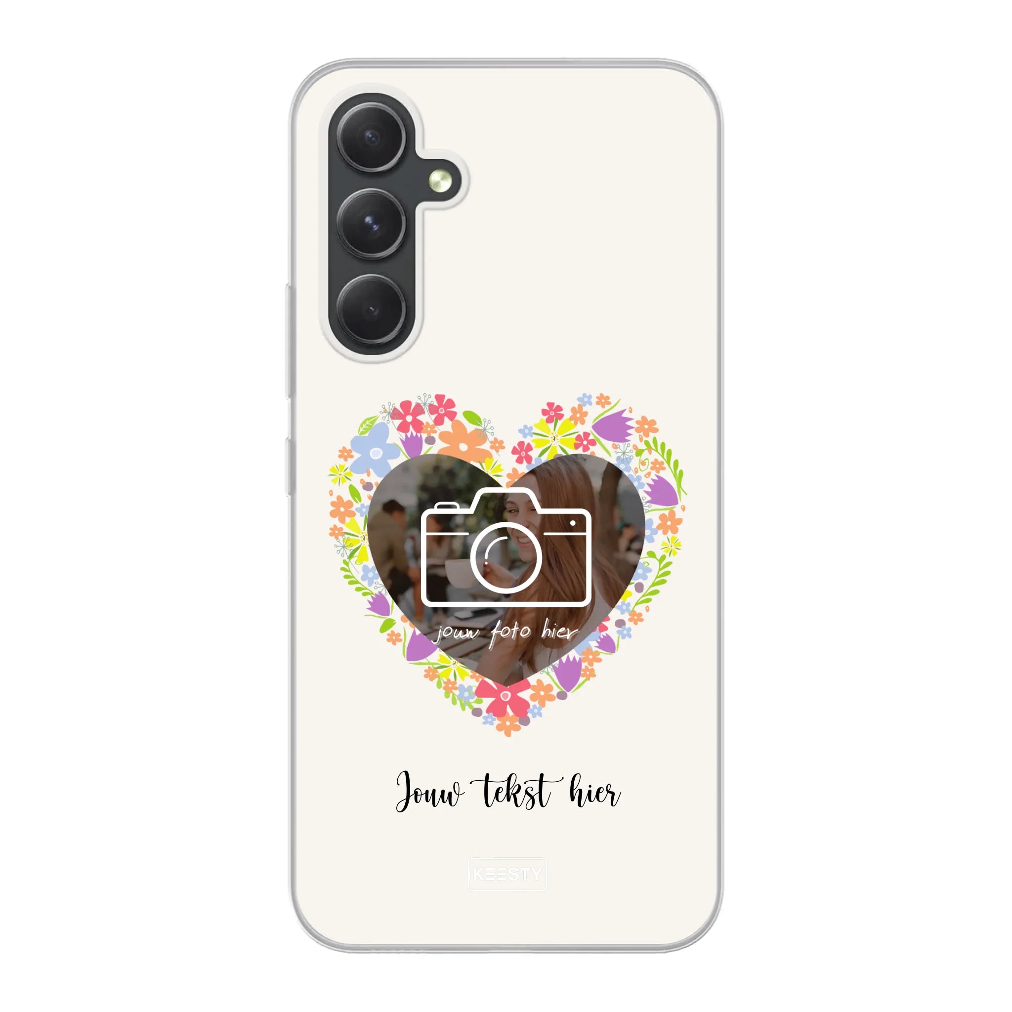 Telefoonhoesje Met Foto - Floral - Soft hoesje