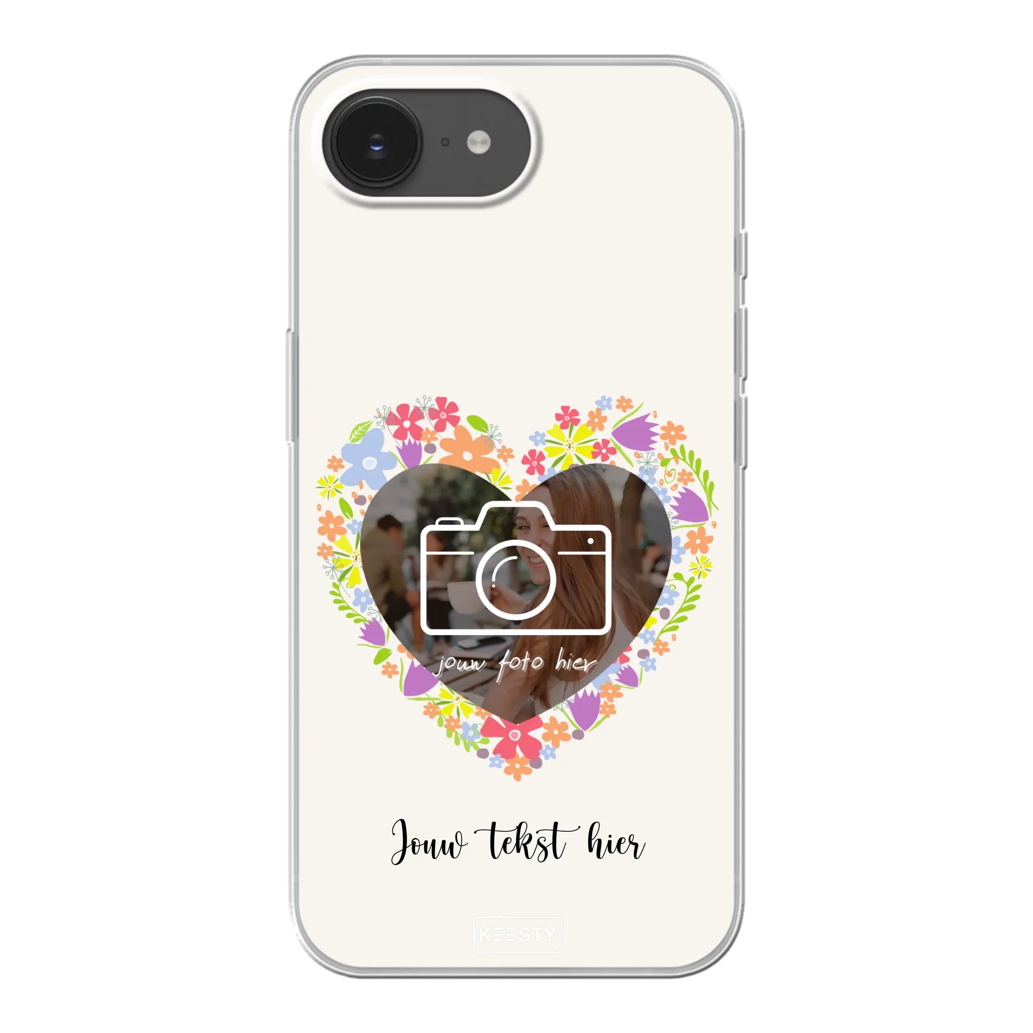 Telefoonhoesje Met Foto - Floral - Soft hoesje