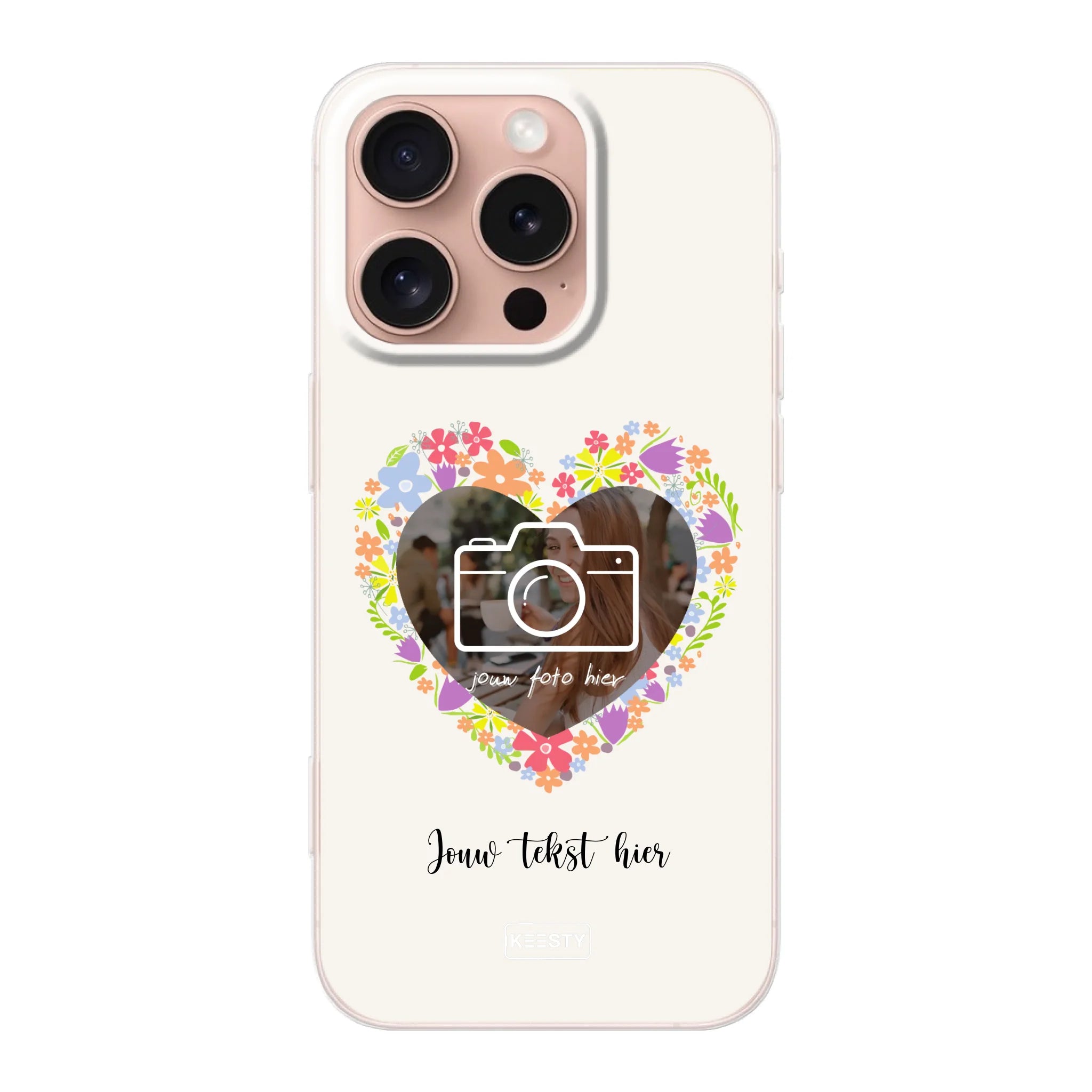 Telefoonhoesje Met Foto - Floral - Soft hoesje