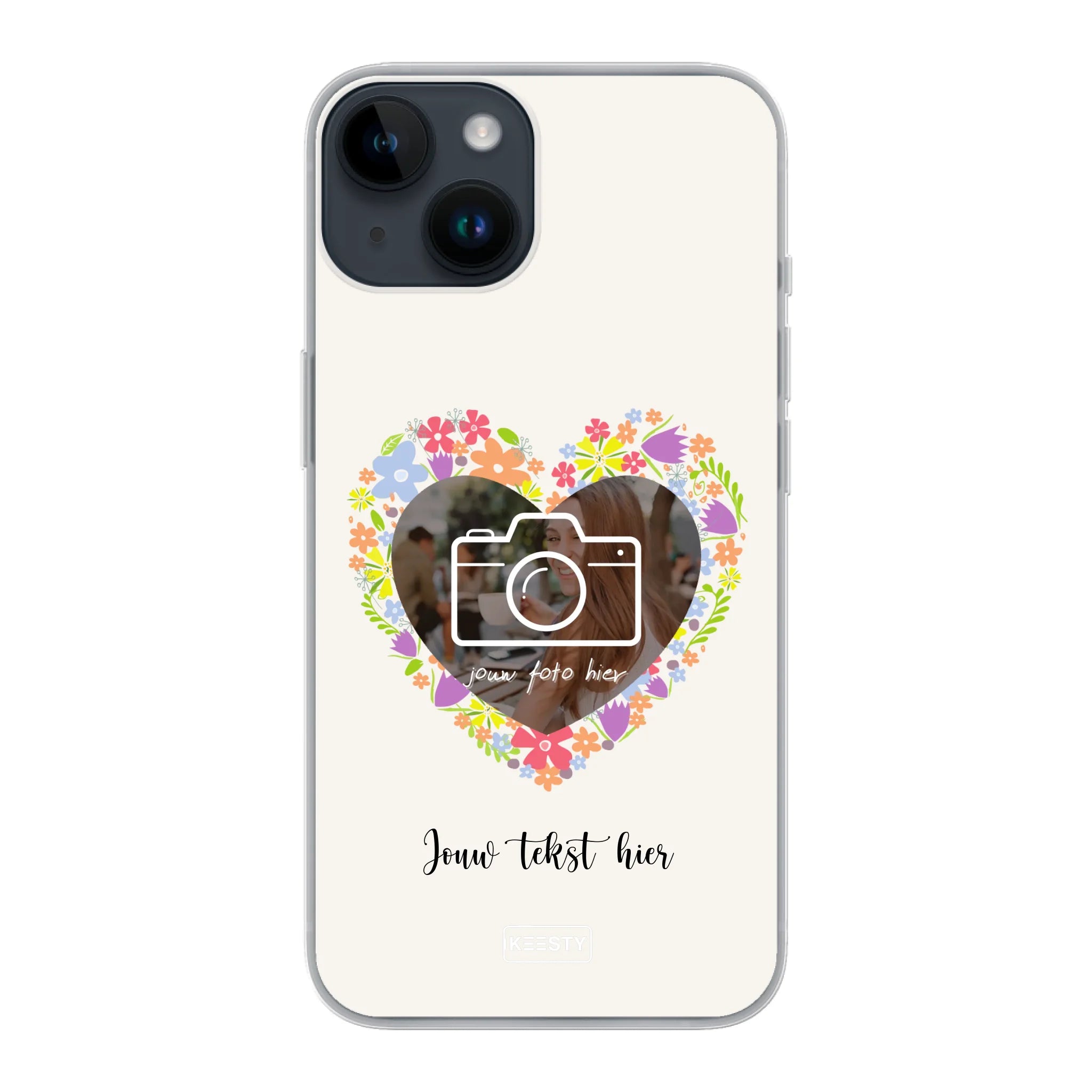 Telefoonhoesje Met Foto - Floral - Soft hoesje