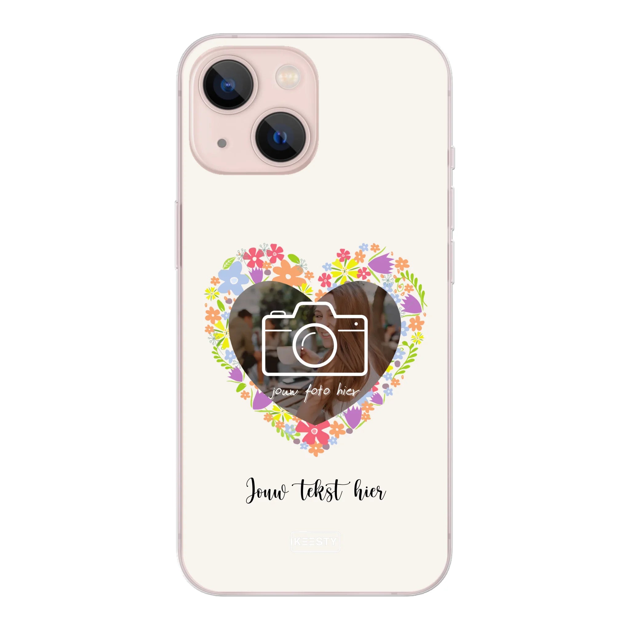 Telefoonhoesje Met Foto - Floral - Soft hoesje