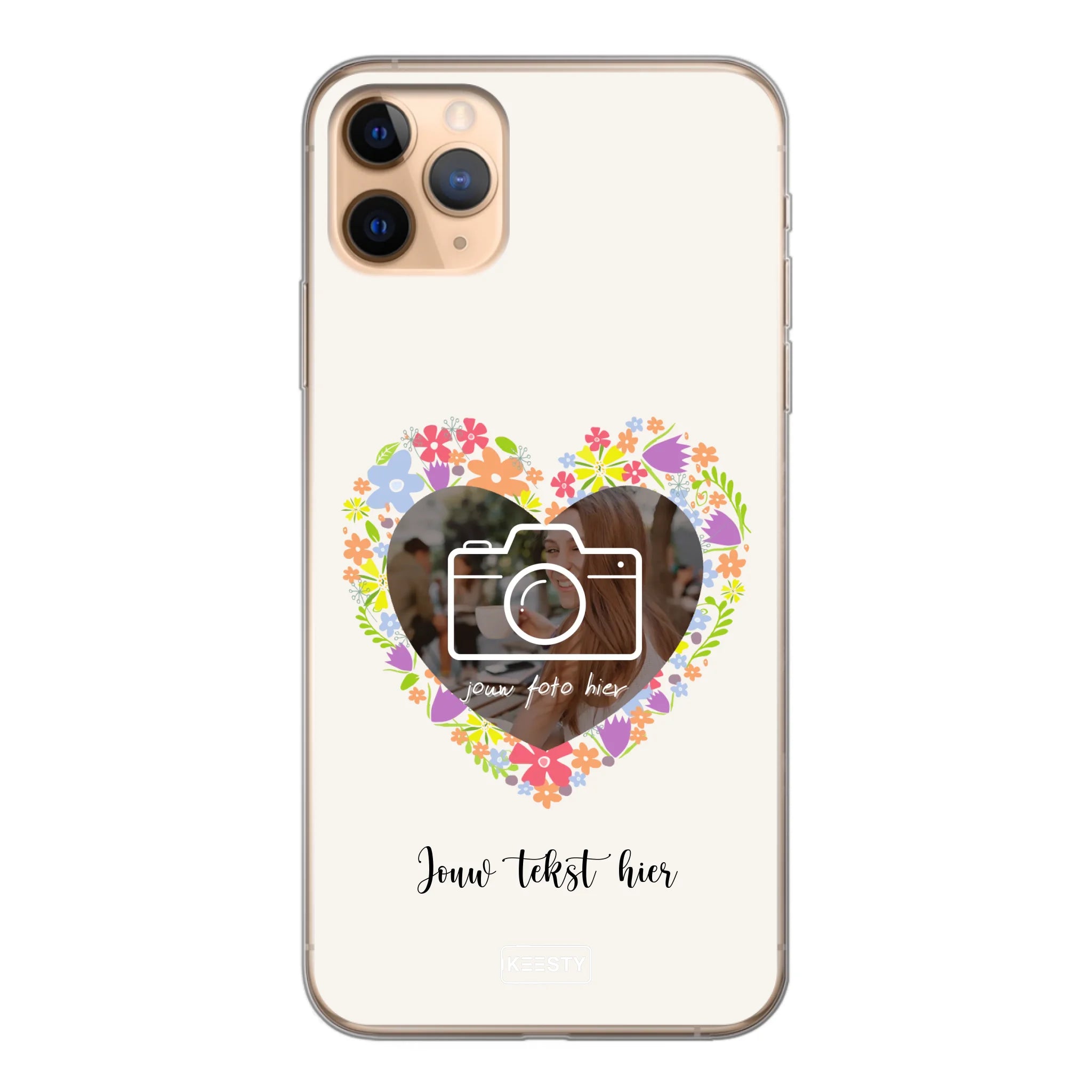 Telefoonhoesje Met Foto - Floral - Soft hoesje