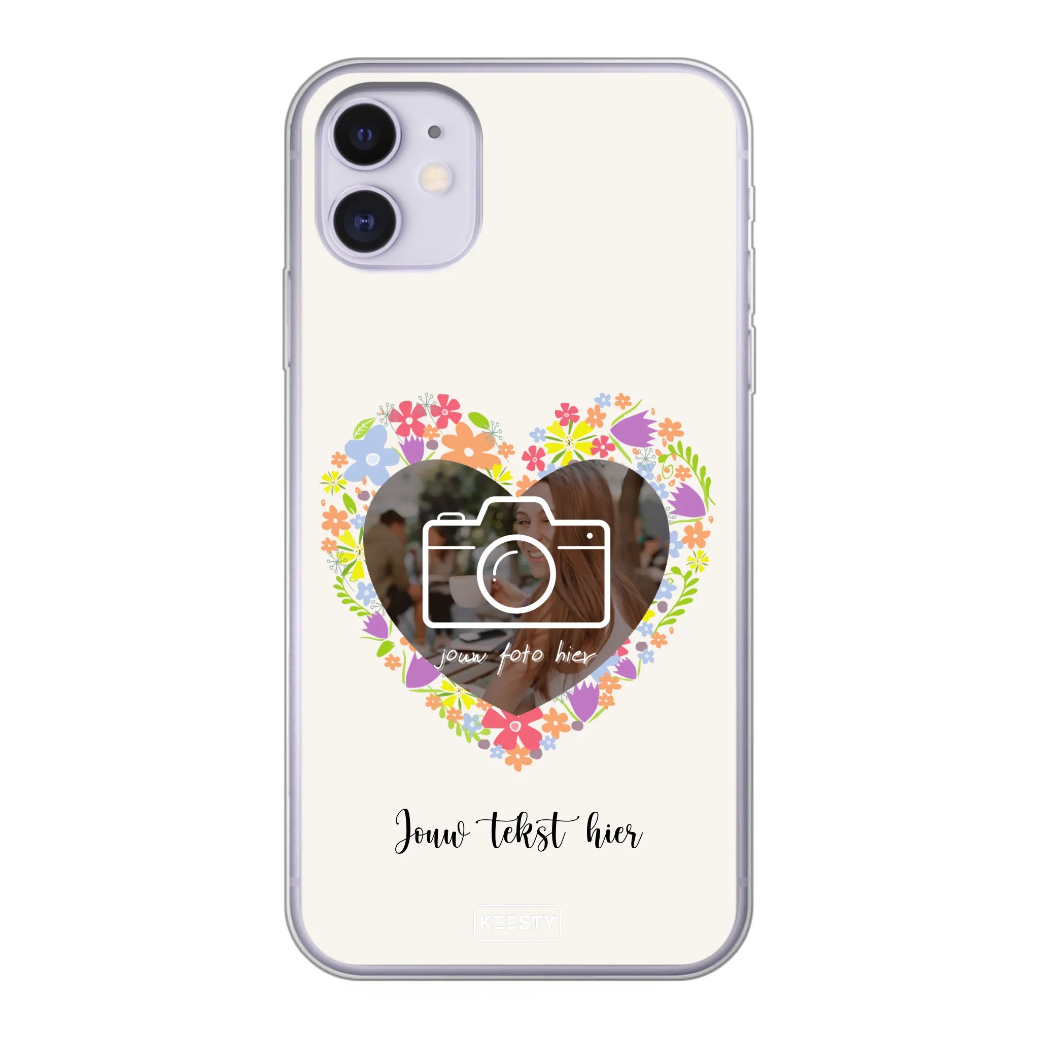 Telefoonhoesje Met Foto - Floral - Soft hoesje