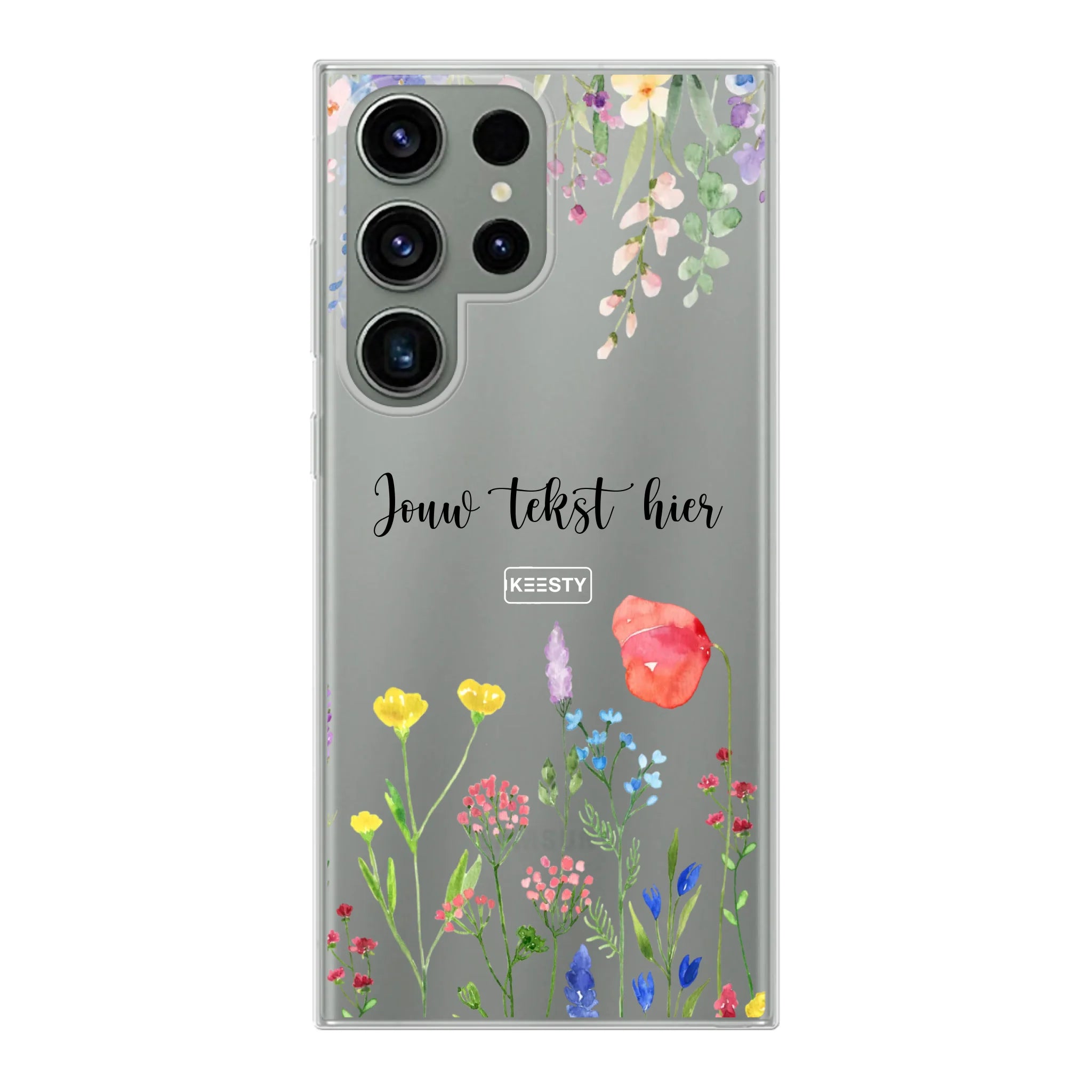 Telefoonhoesje Met Foto Maken - Bloemen - Soft hoesje