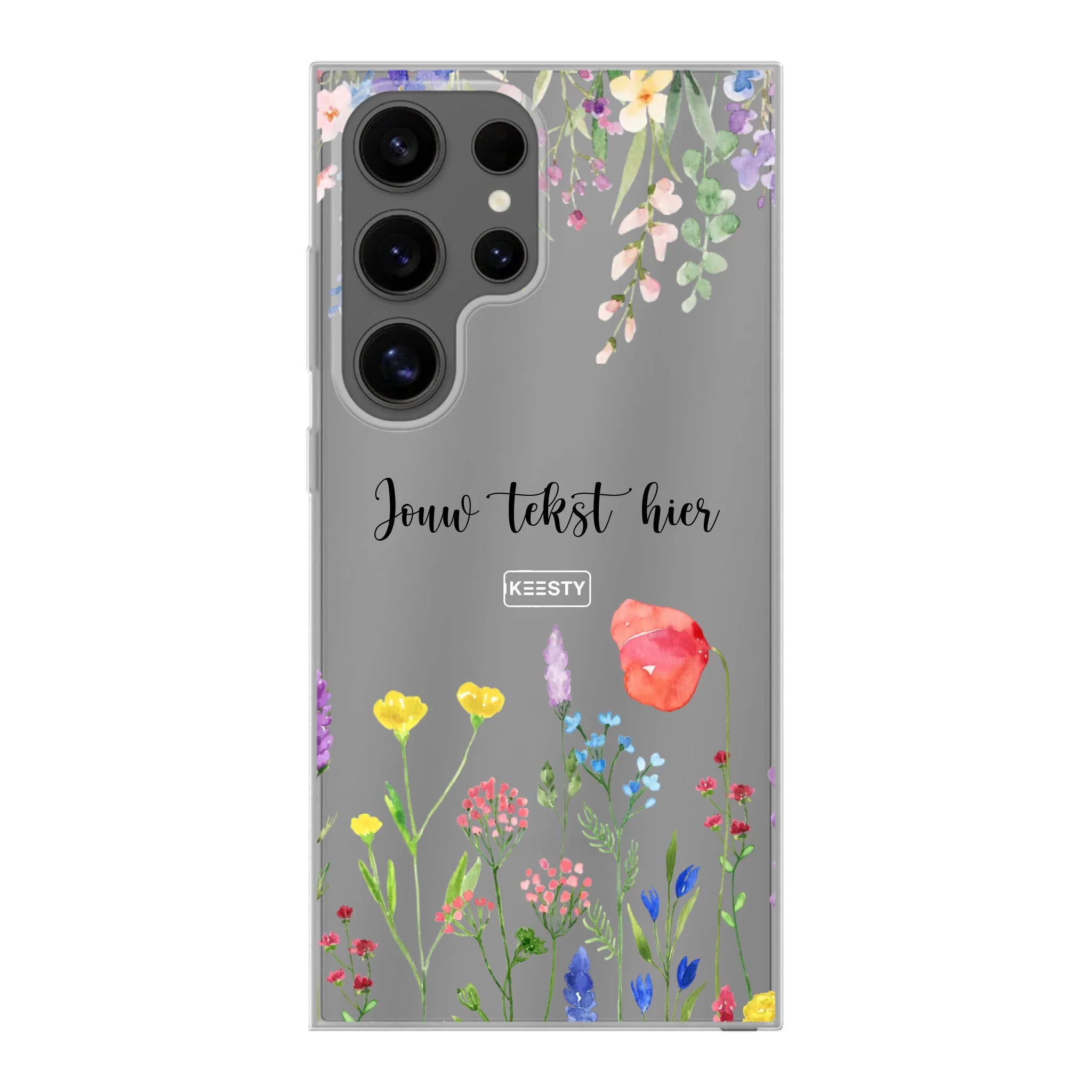 Telefoonhoesje Met Foto Maken - Bloemen - Soft hoesje