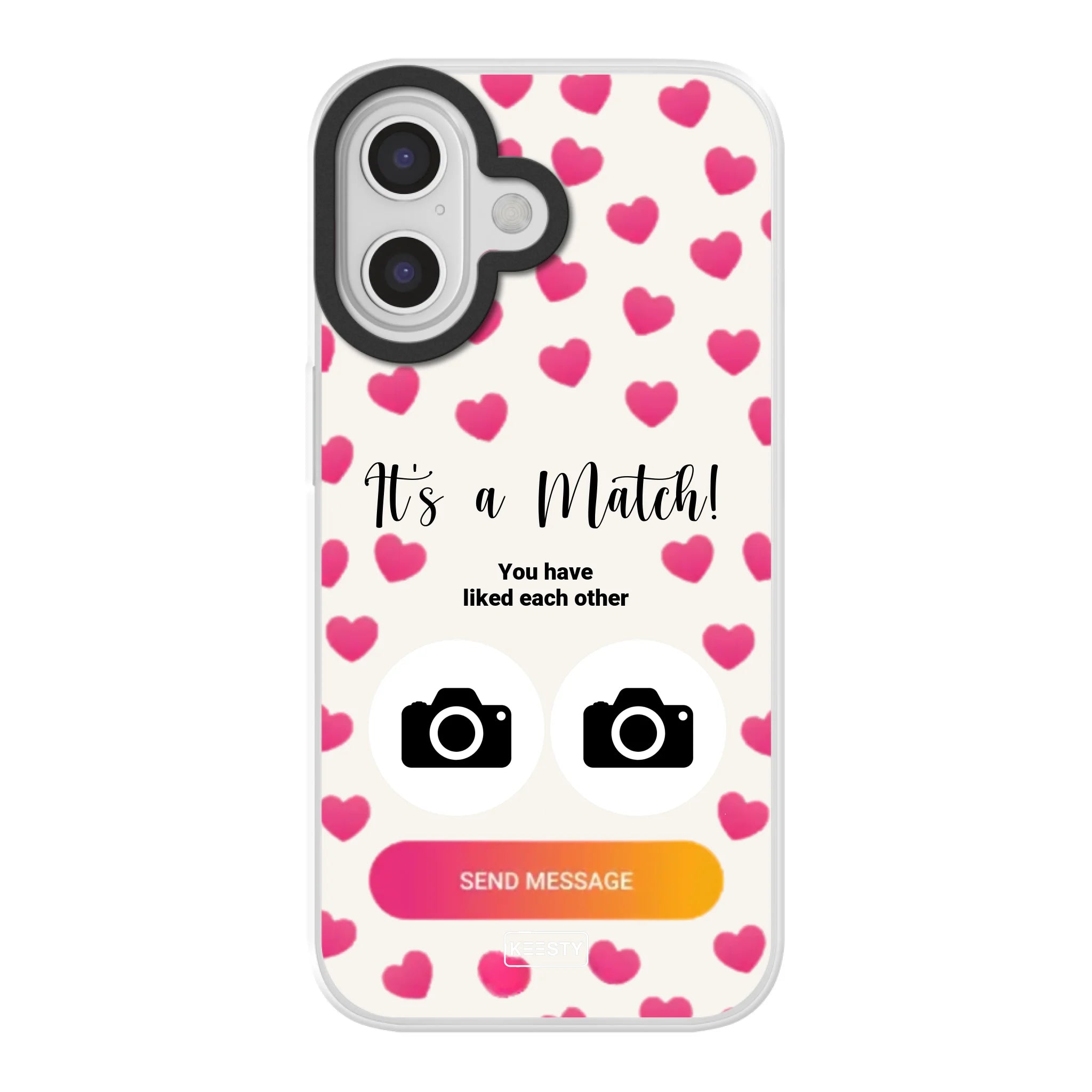 Apple iPhone 17 hybrid case with magsafe back printed transparant