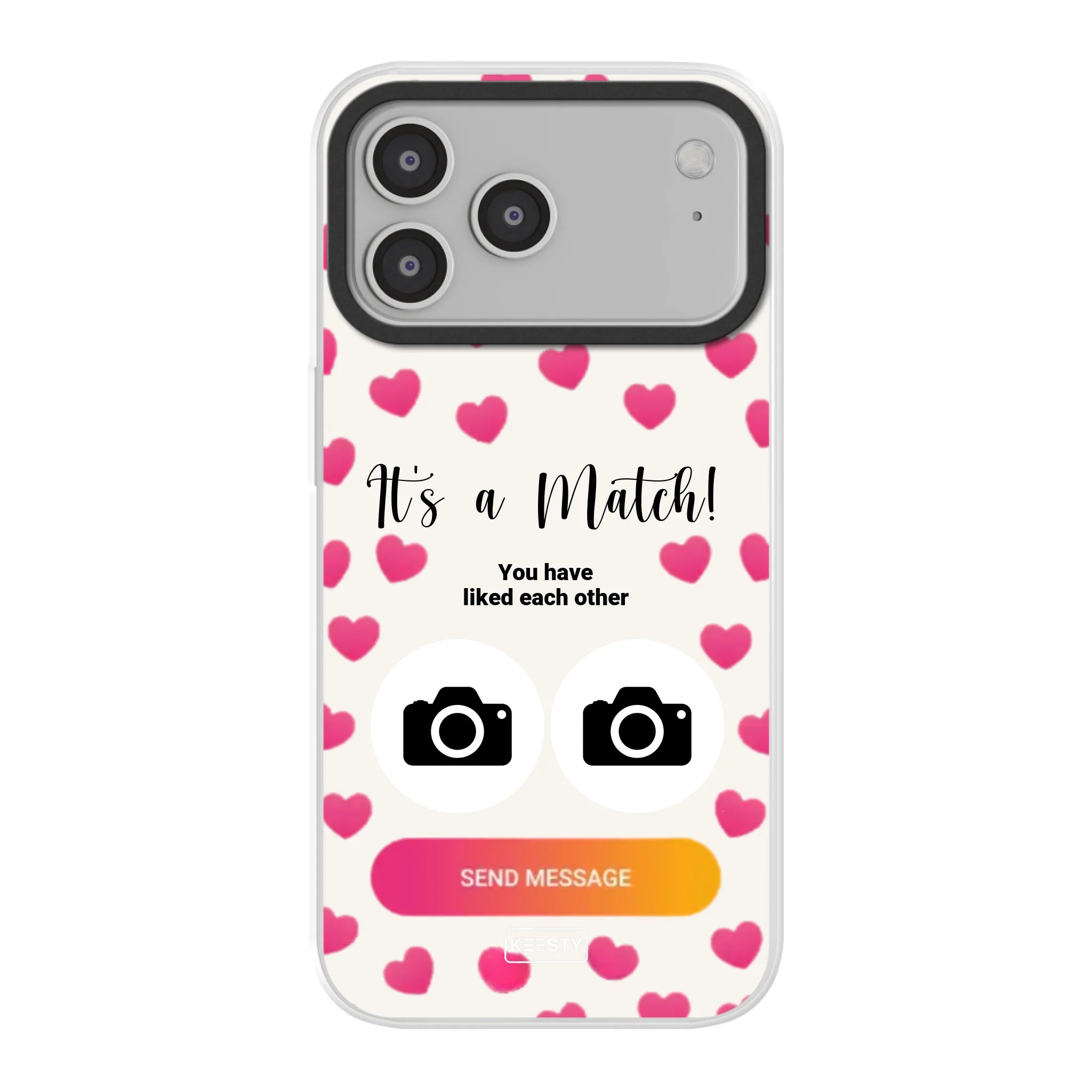 Apple iPhone 17 Pro Max hybrid case with magsafe back printed transparant