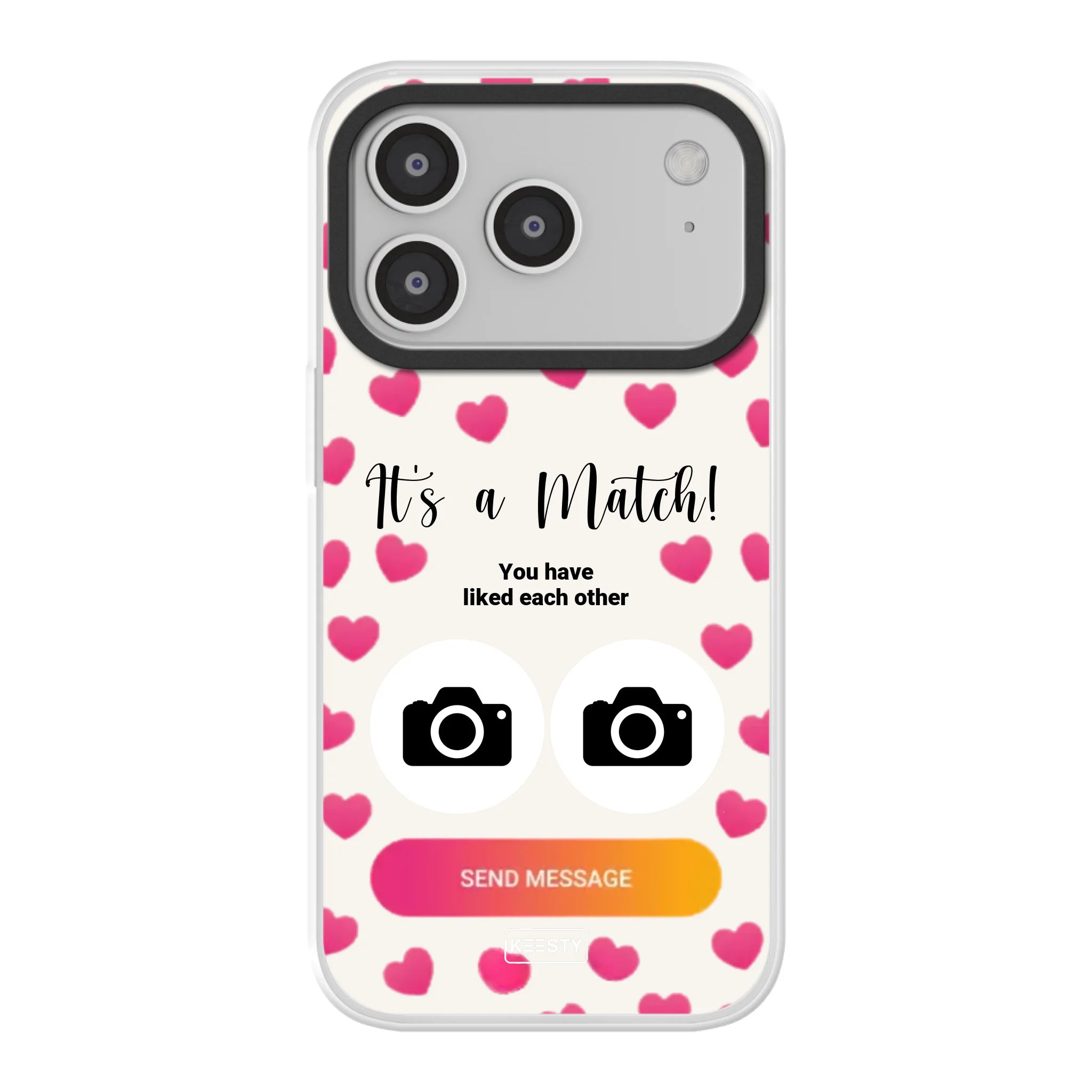 Apple iPhone 17 Pro hybrid case with magsafe back printed transparant