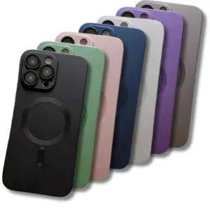 MagSafe hoesje zwart blauw roze grijs groen paars