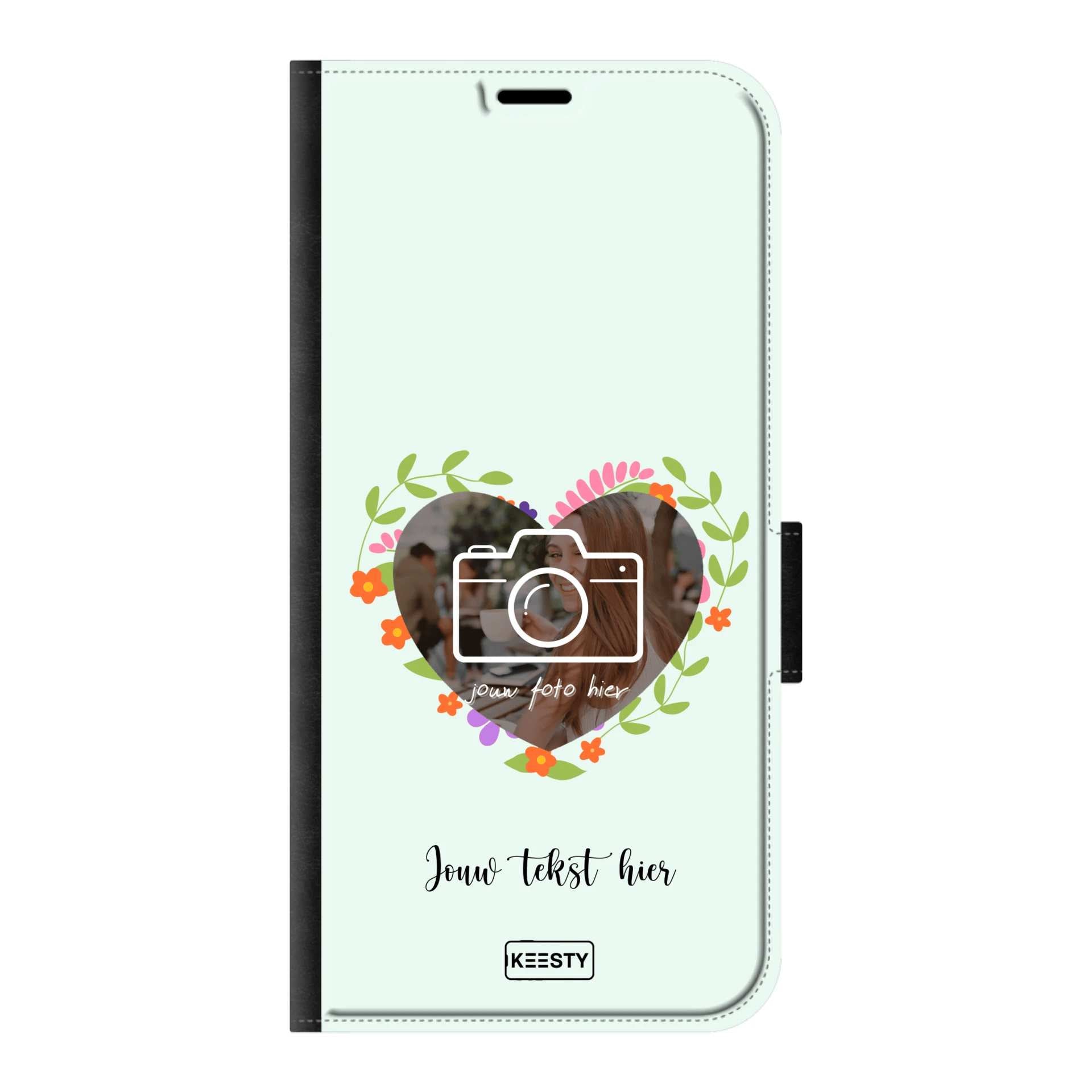 Telefoonhoesje Ontwerpen - Floral 4 - Portemonnee hoesje