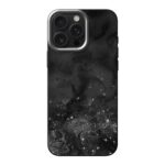 Telefoonhoesje ontwerpen glitter en marble black onderkant