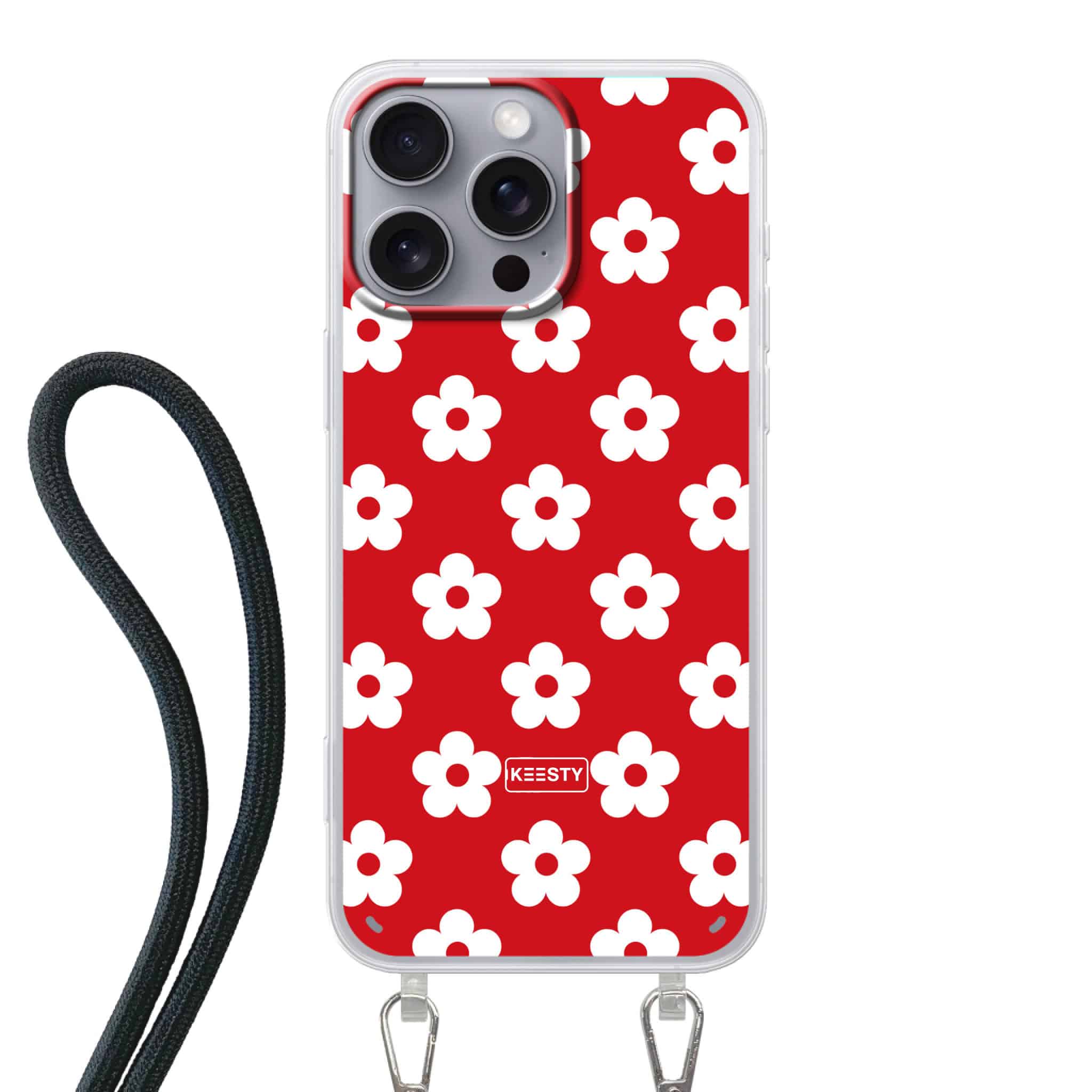 Telefoonhoesje Maken - Bloemen - Hoesje met koord