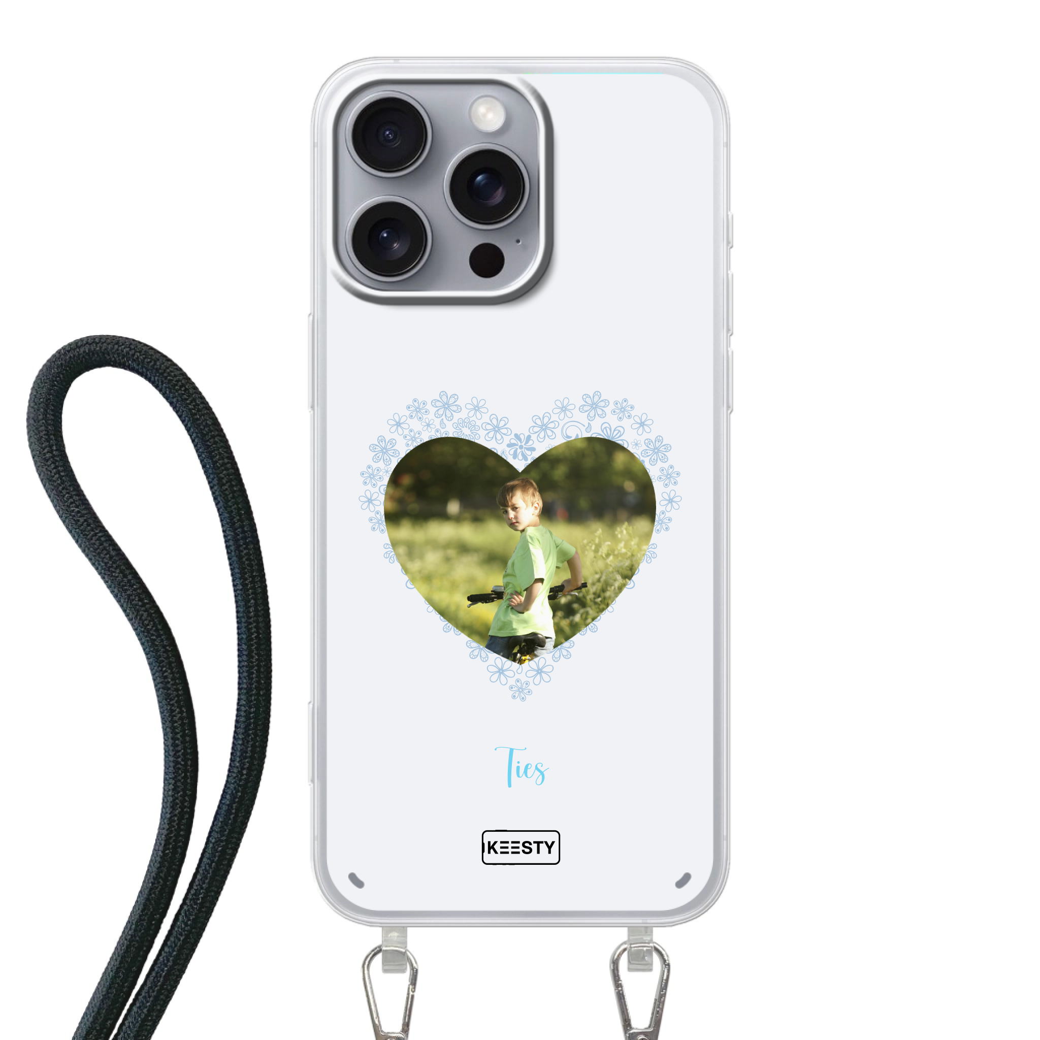 Telefoonhoesje Maken - Floral 4 - Hoesje met koord