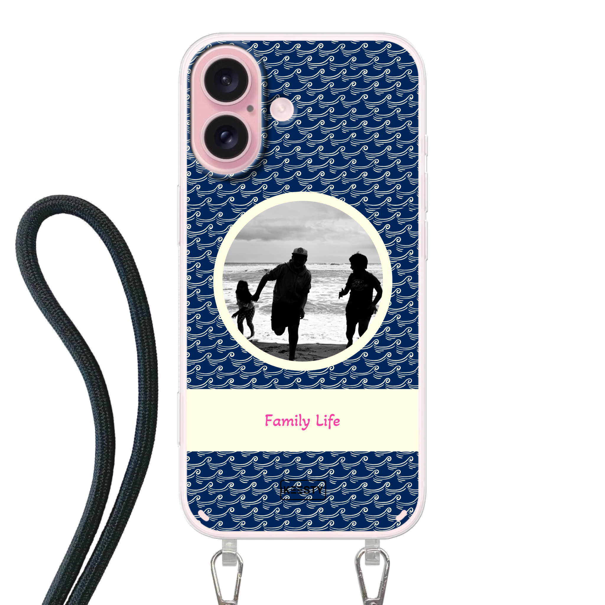 Telefoonhoesje ontwerpen koord waves 1