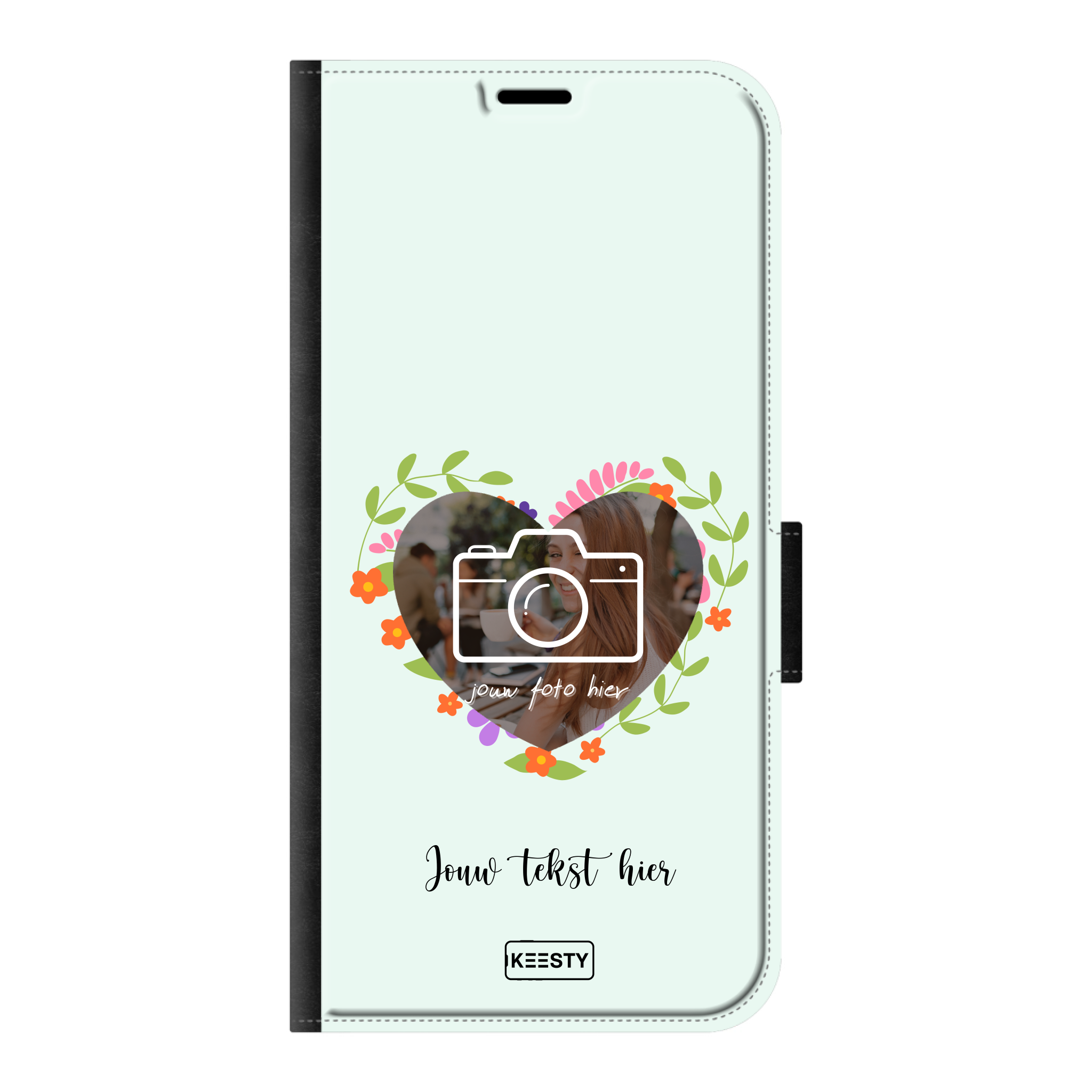 Telefoonhoesje Ontwerpen - Floral 4 - Portemonnee hoesje