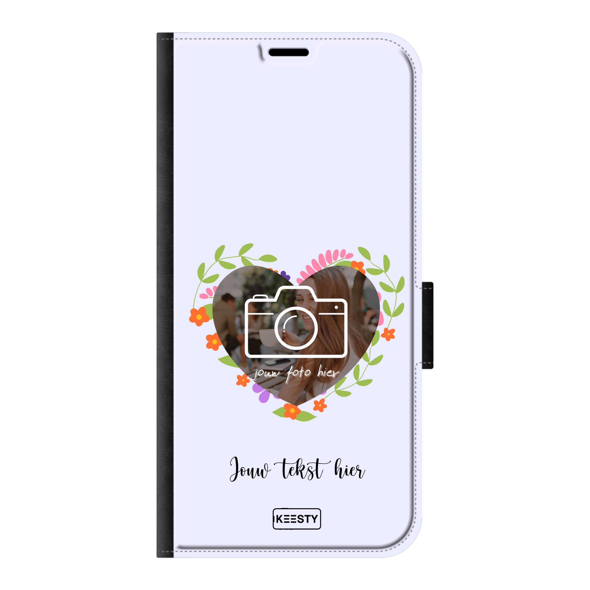 Telefoonhoesje Ontwerpen - Floral 4 - Portemonnee hoesje
