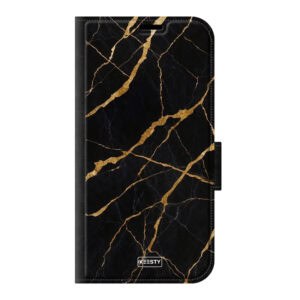 Telefoonhoesje ontwerpen met PortemonneeMarble Black Apple iPhone 11 Pro Max