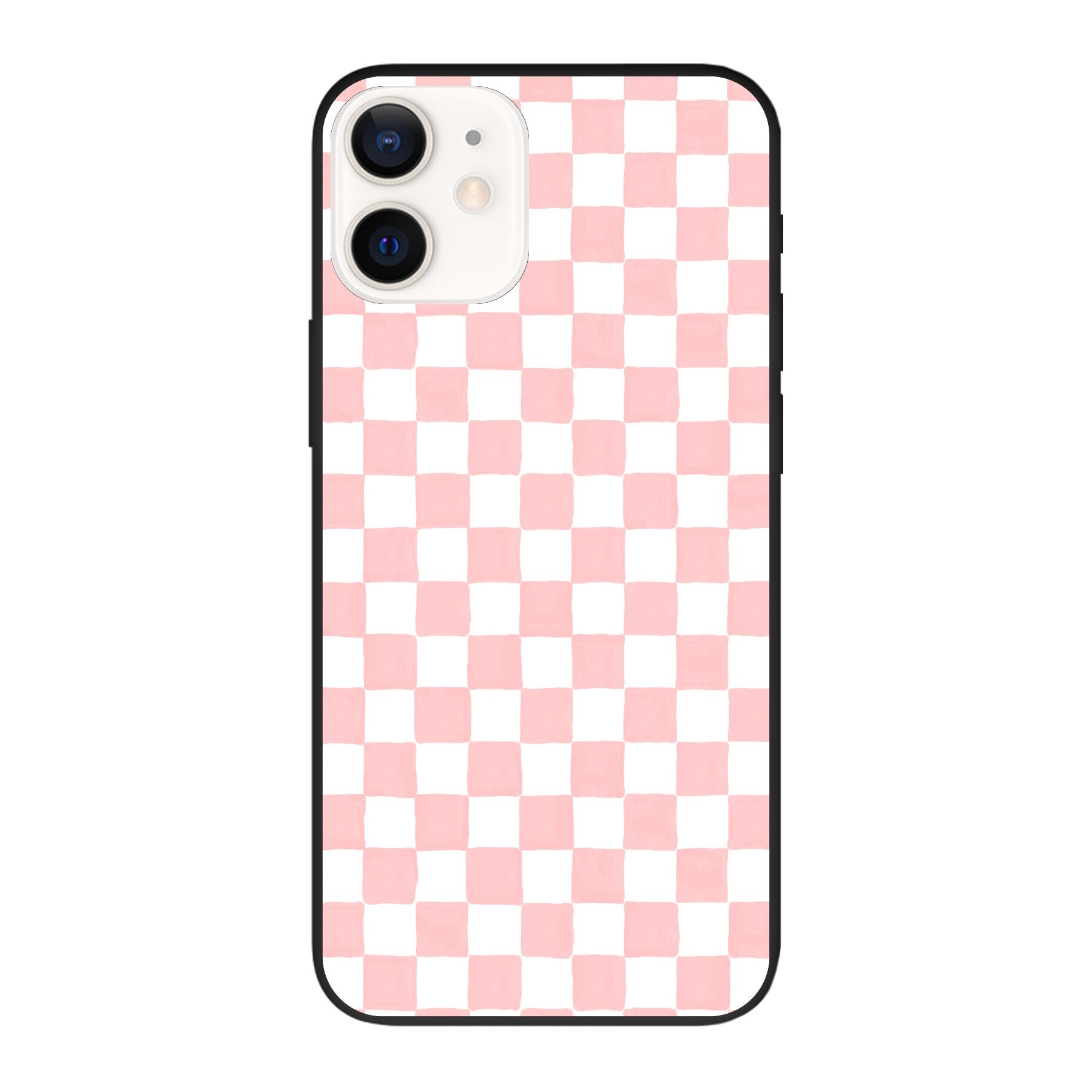Telefoonhoesje Ontwerpen - Roze Check - Smartphone case