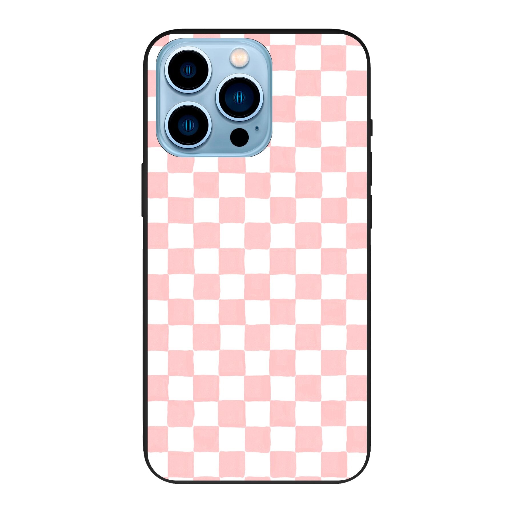 Telefoonhoesje Ontwerpen - Roze Check - Smartphone case