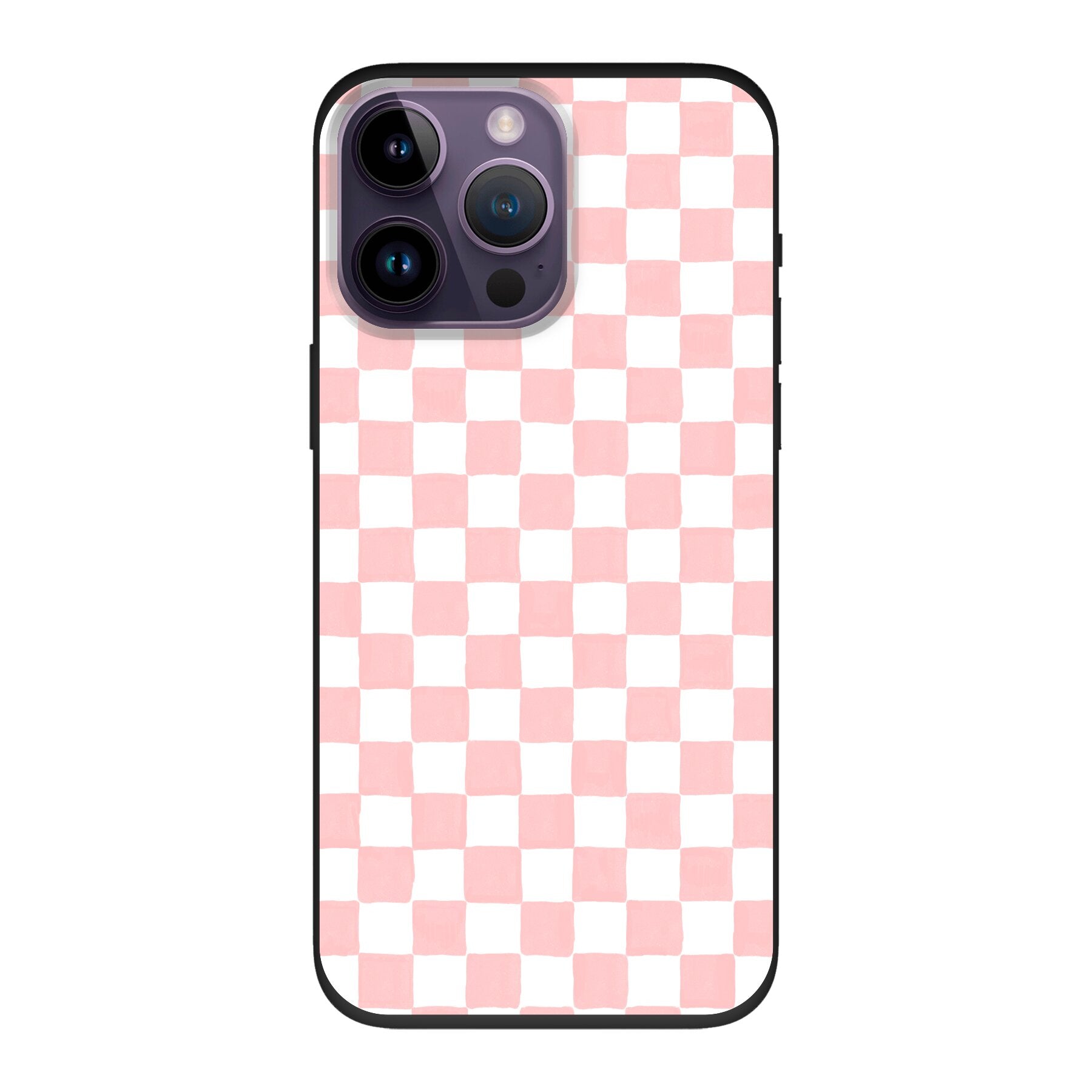 Telefoonhoesje Ontwerpen - Roze Check - Smartphone case