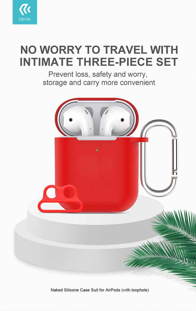 Silicone Case  Airpods With Loophole)