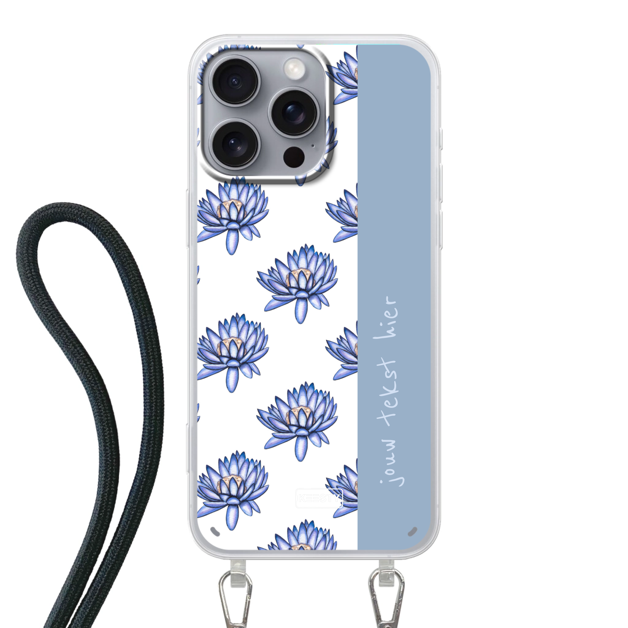 Naam °1 - Coastal Blue - Hoesje Met Koord Maken - Keesty